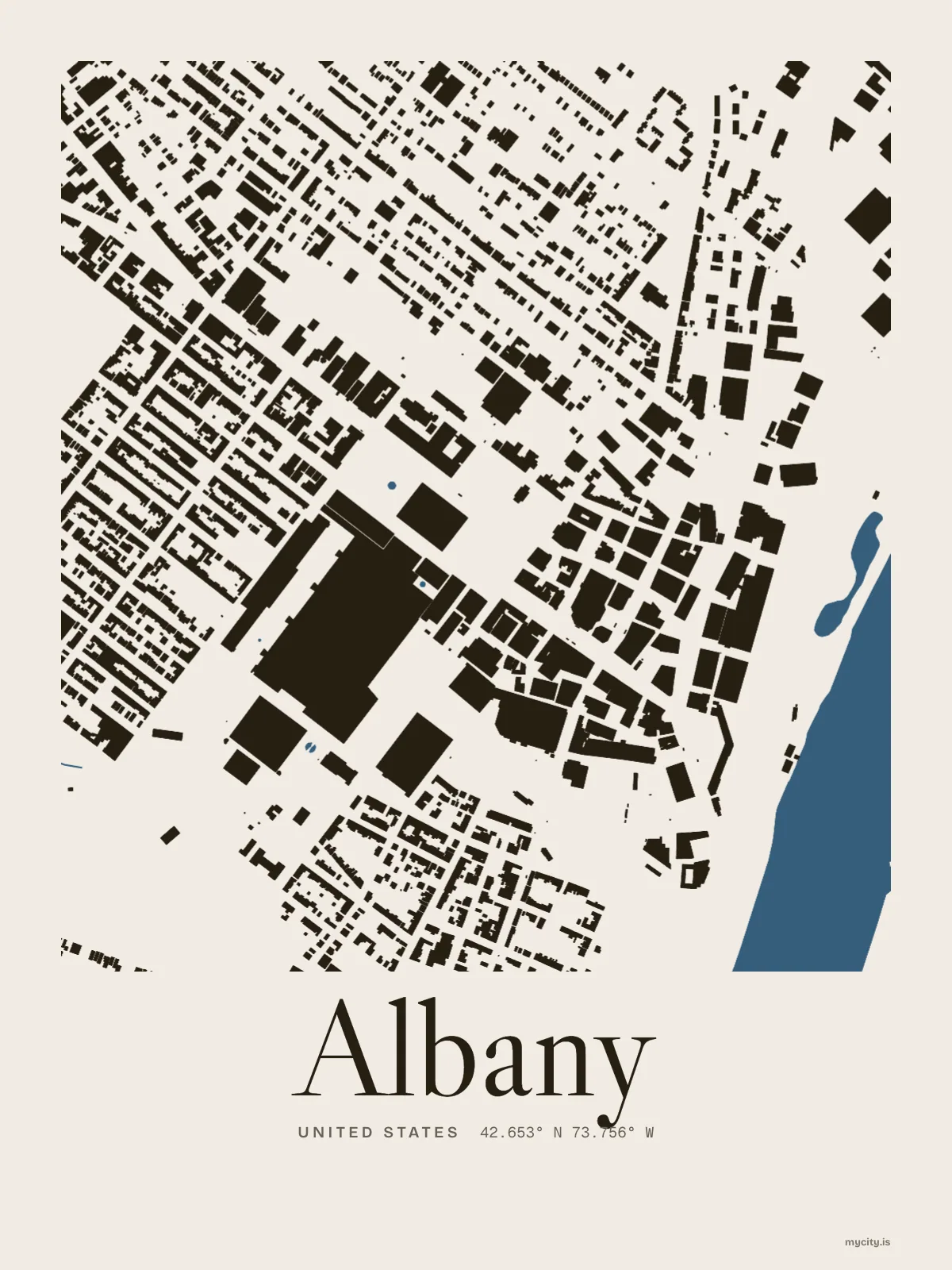 Albany, Figure Ground map