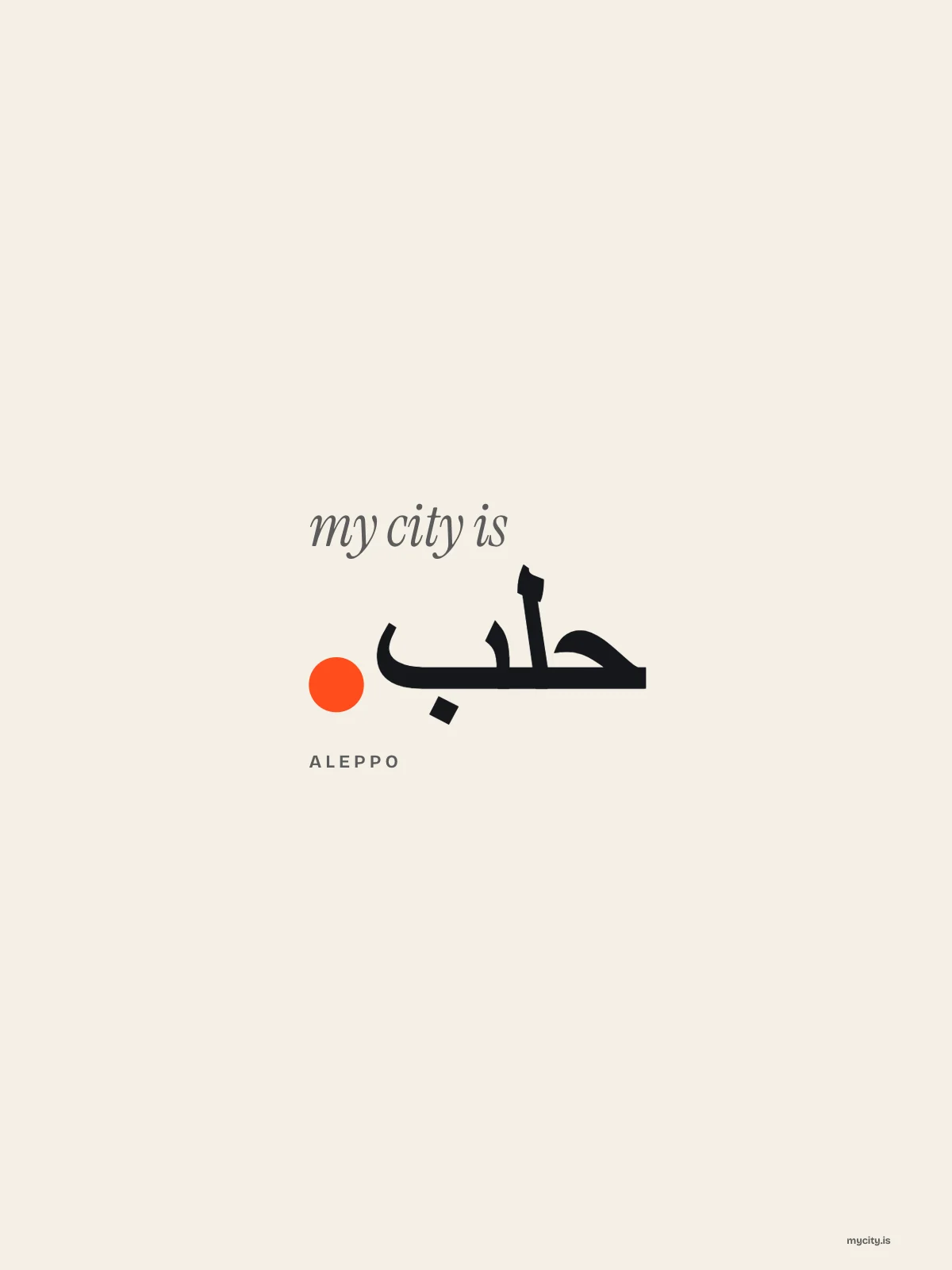 Aleppo, Local tongue: In its own script