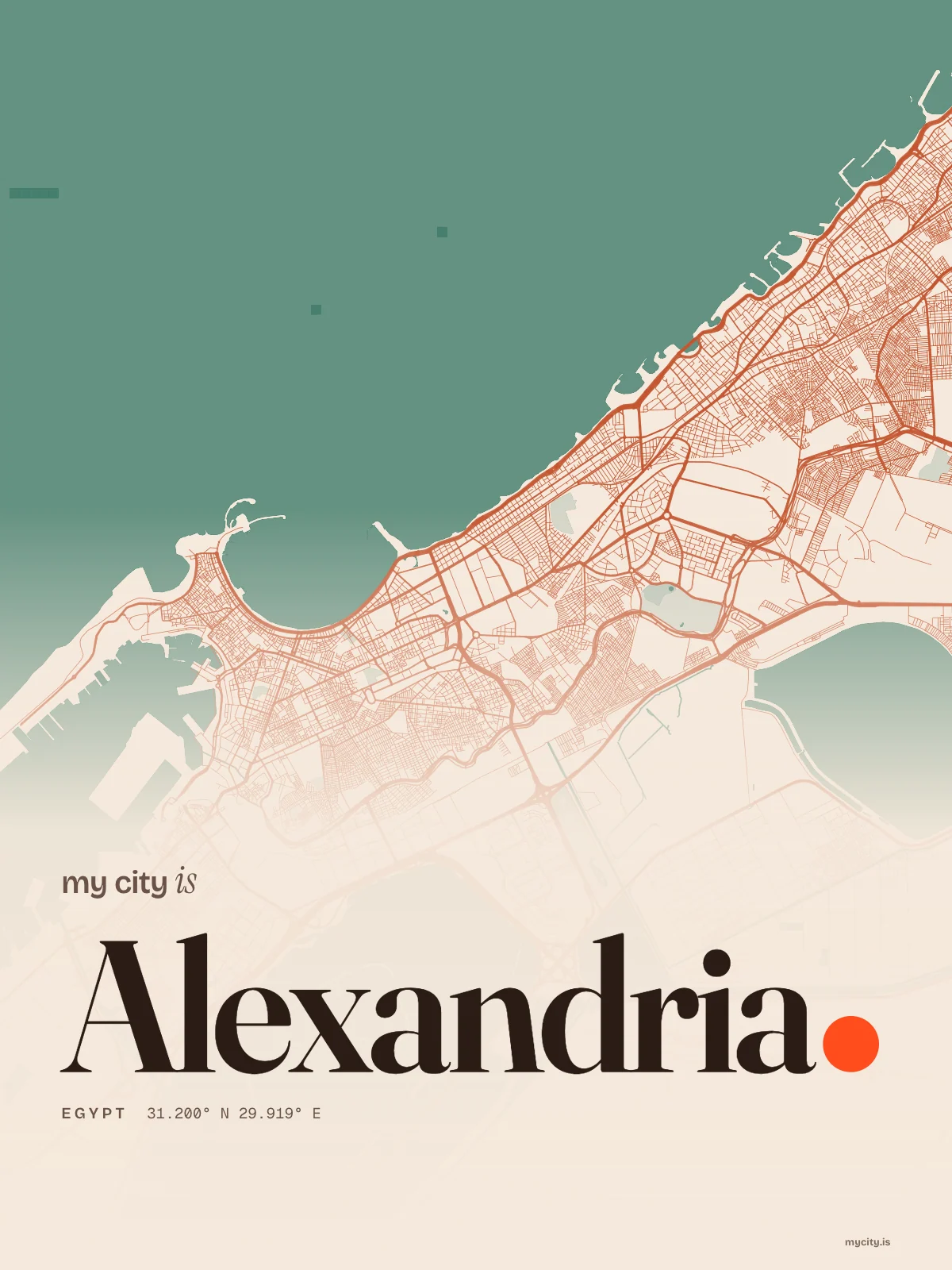 Alexandria, Riso map