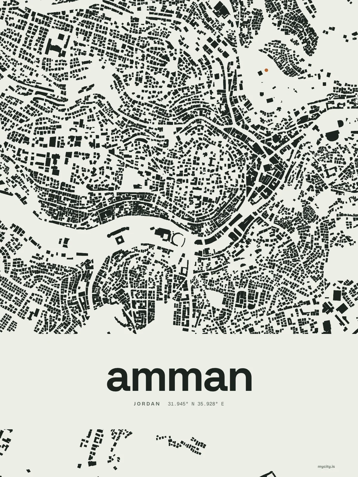 Amman, Figure Ground map