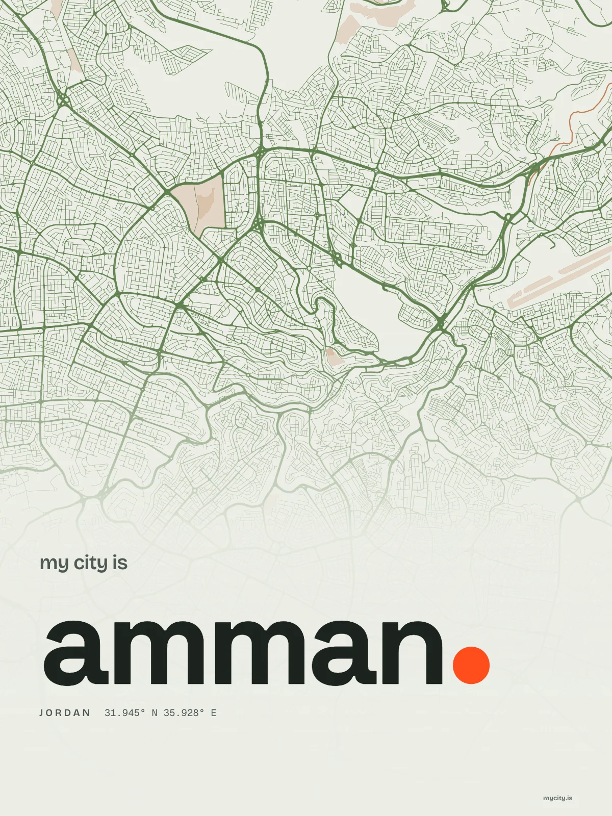 Amman, Riso map