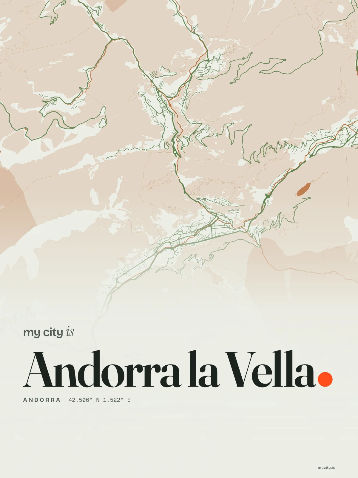 Andorra la Vella, Riso map