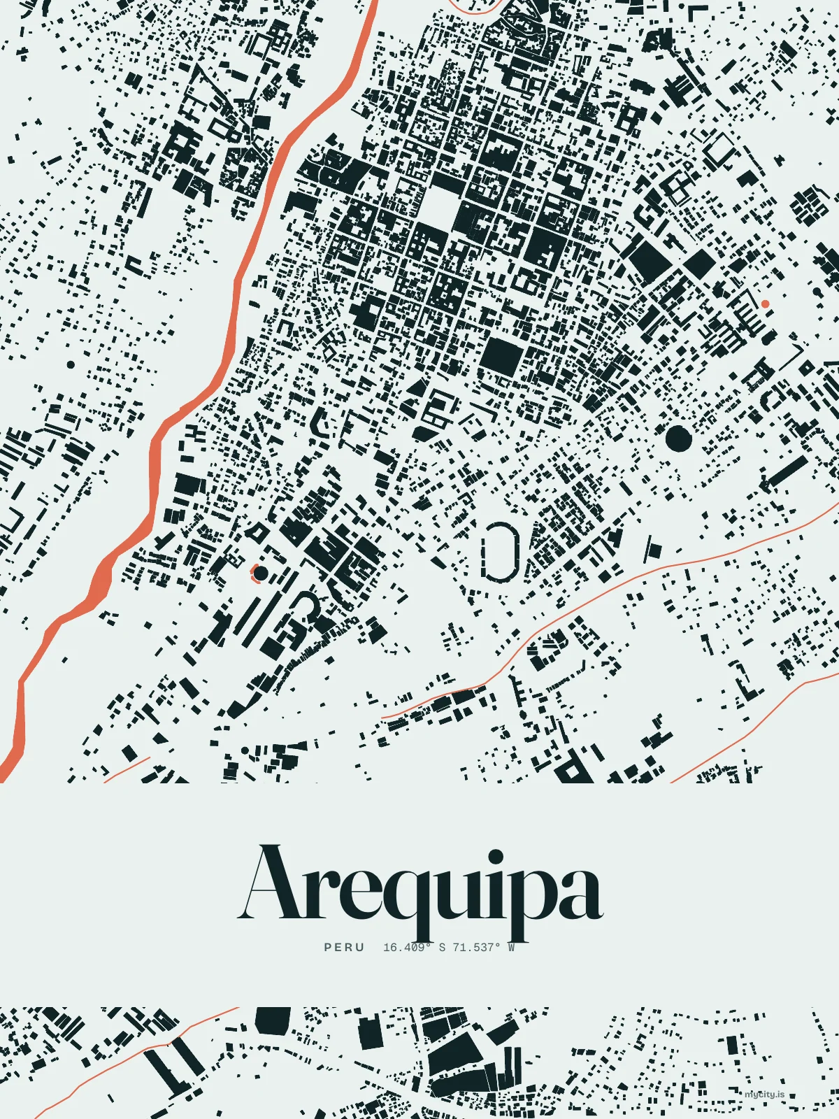 Arequipa, Figure Ground map