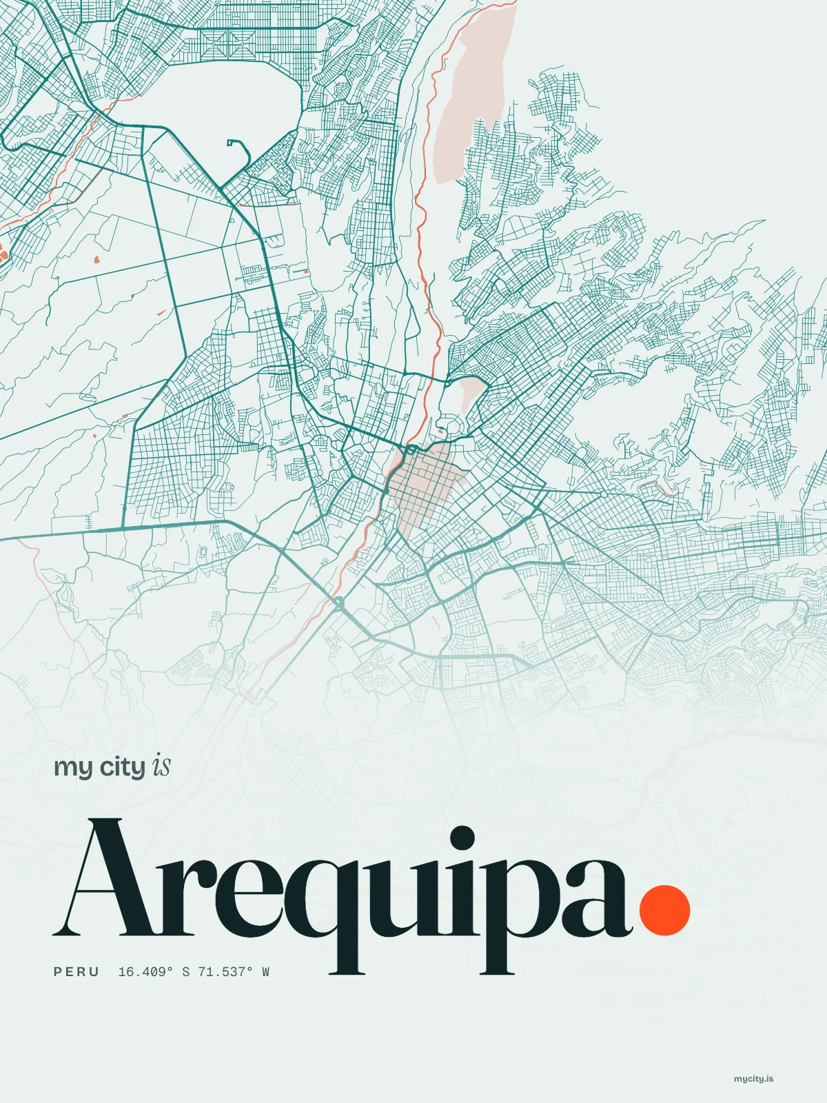 Arequipa, Riso map