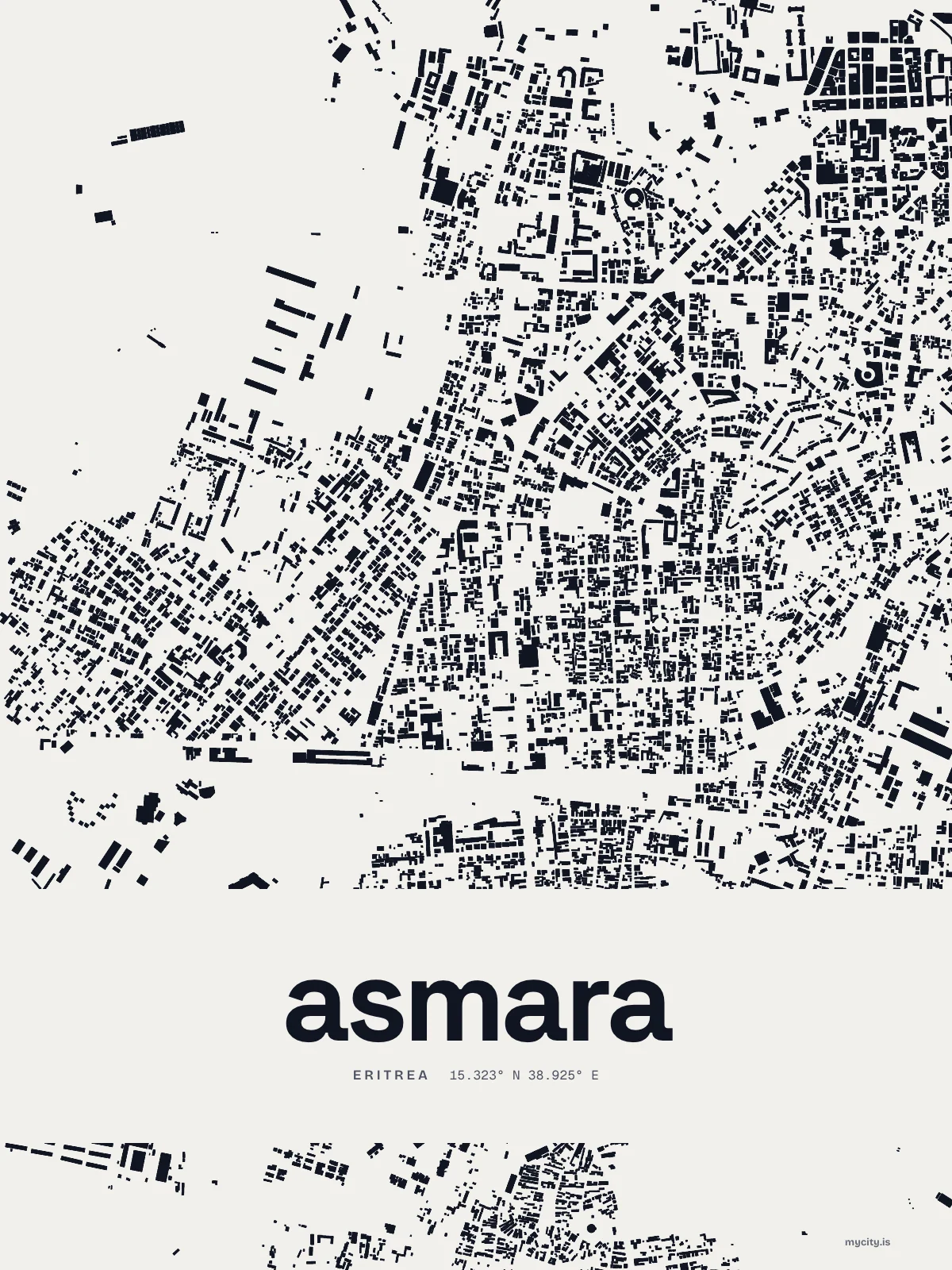 Asmara, Figure Ground map