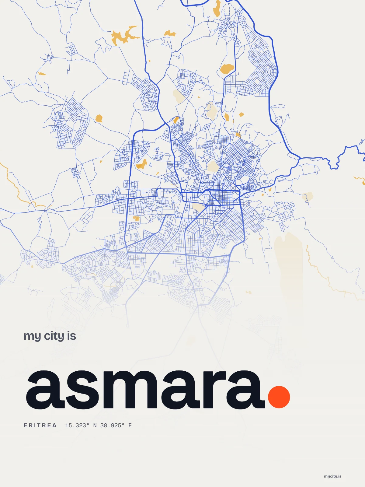 Asmara, Riso map