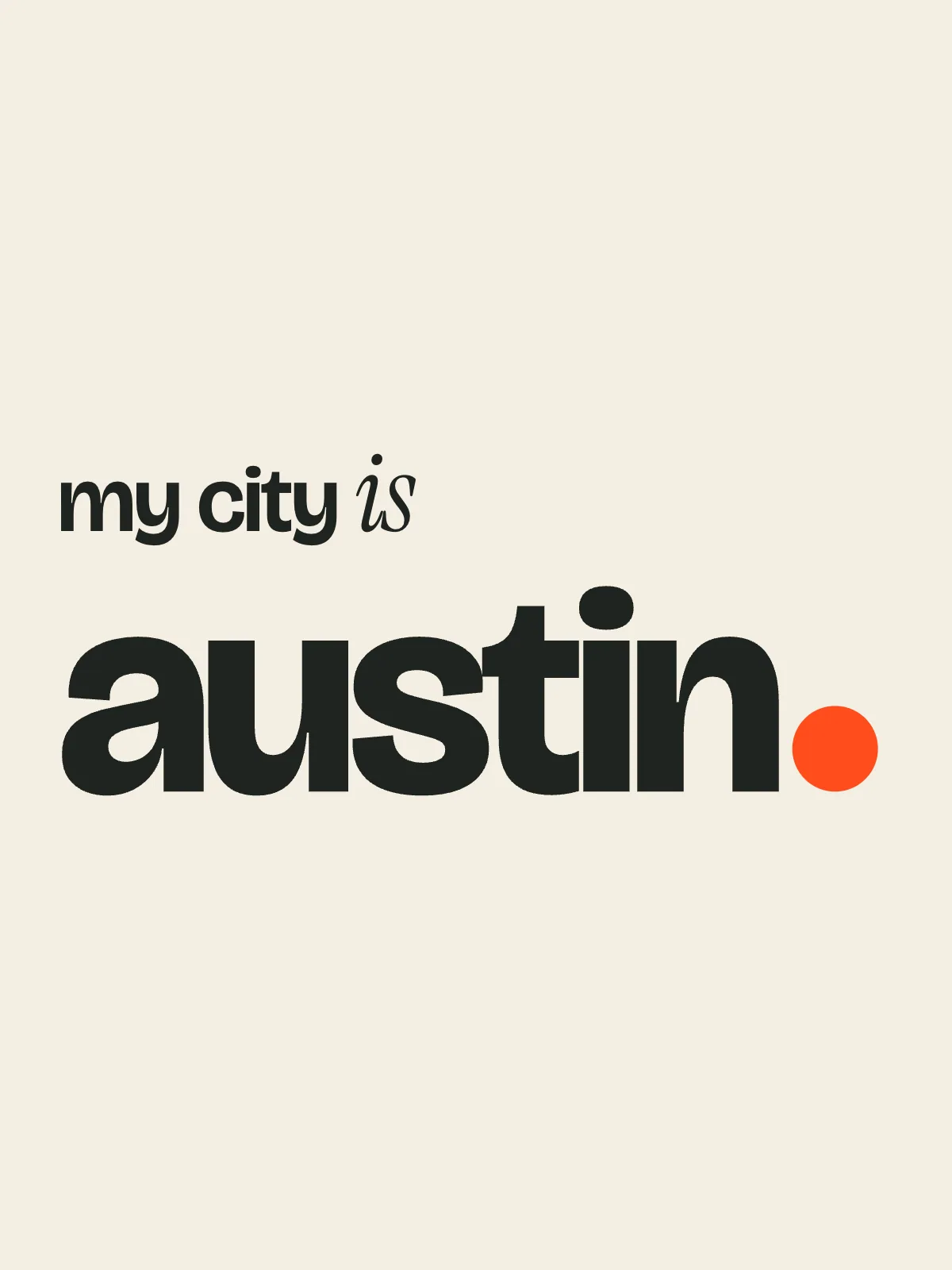 Austin, The Sentence print