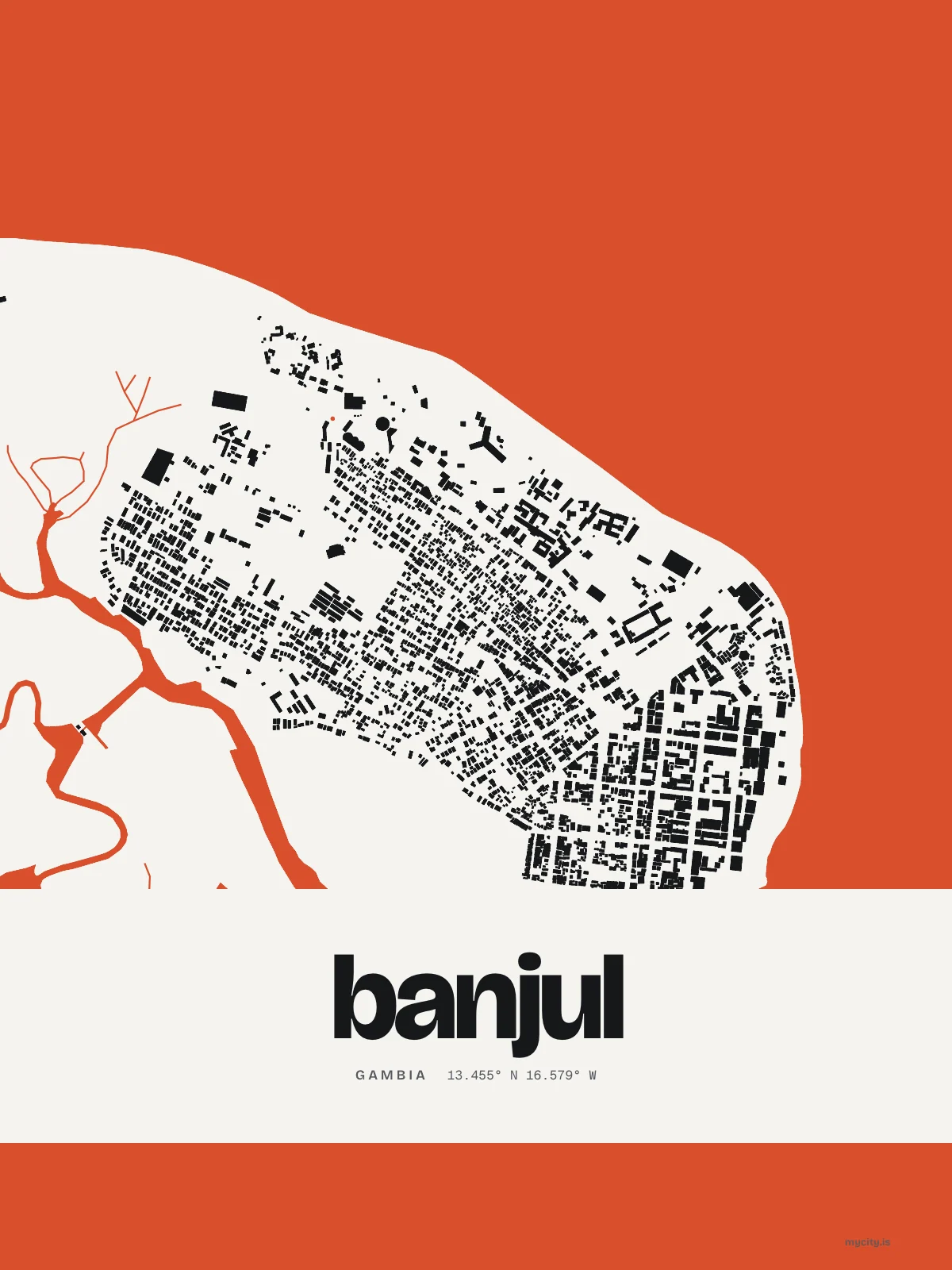 Banjul, Figure Ground map