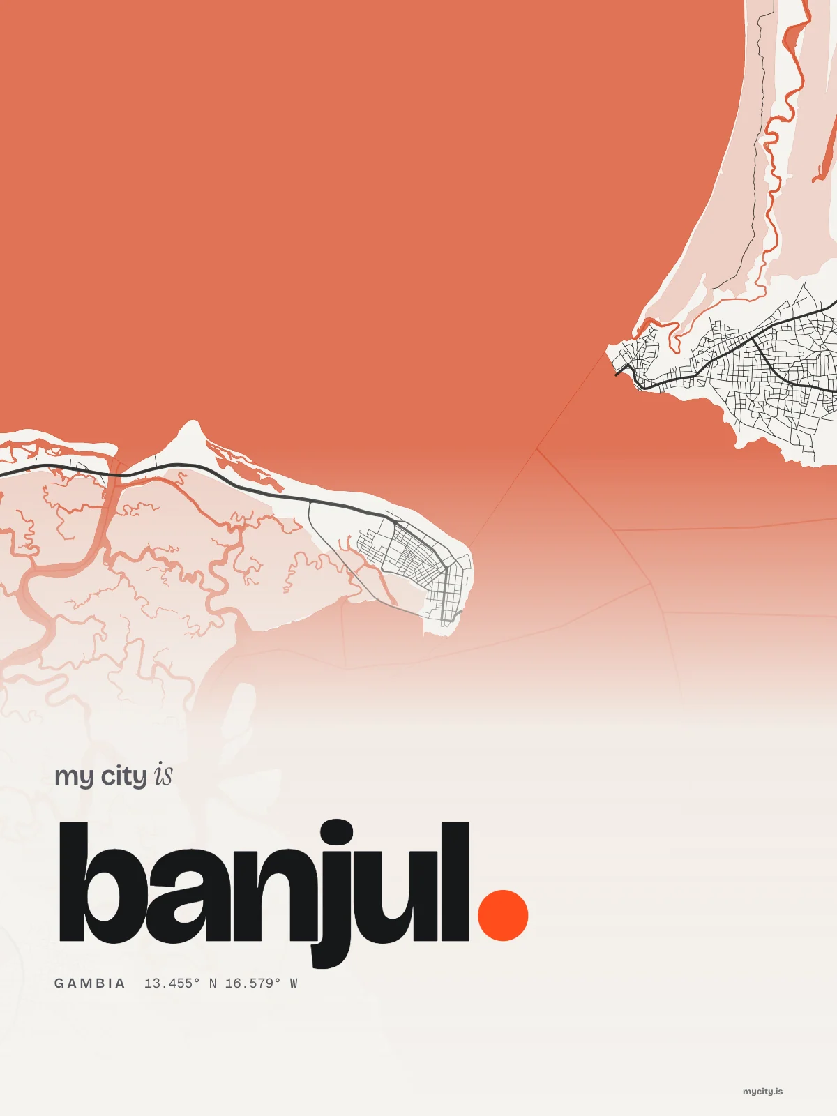 Banjul, Riso map