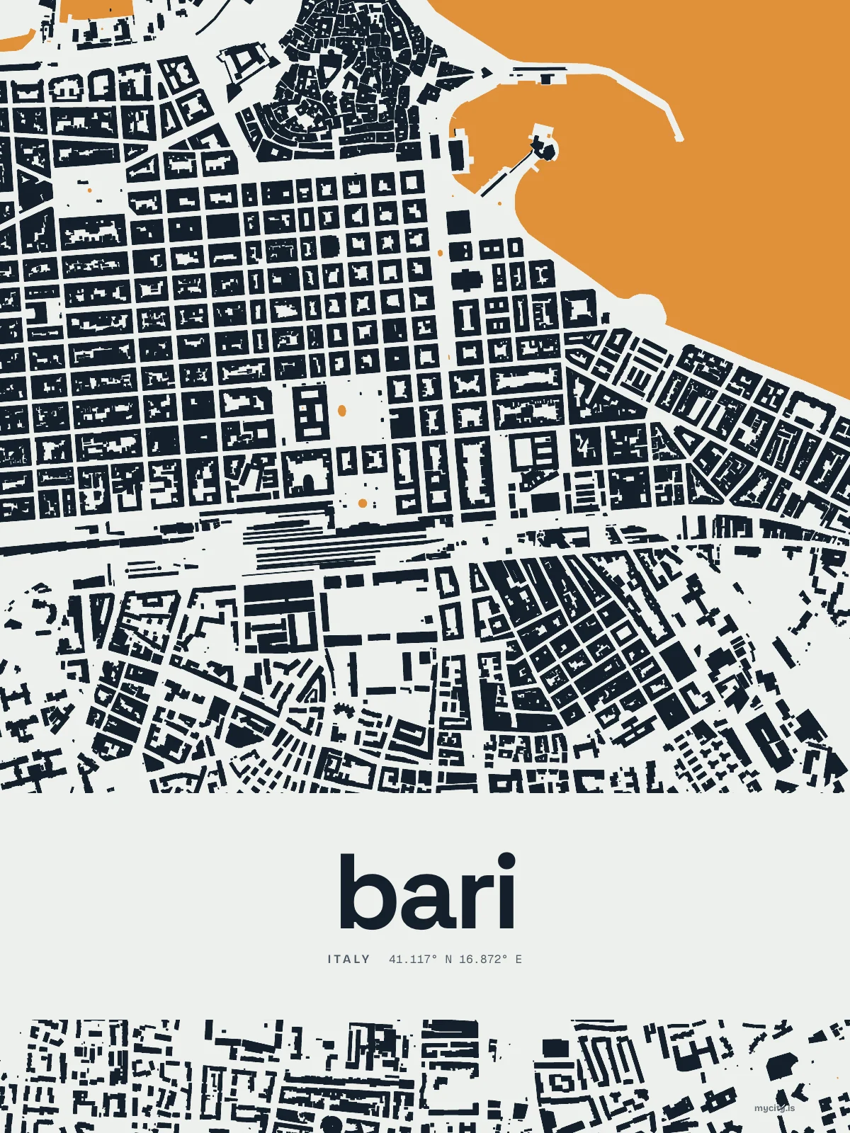 Bari, Figure Ground map