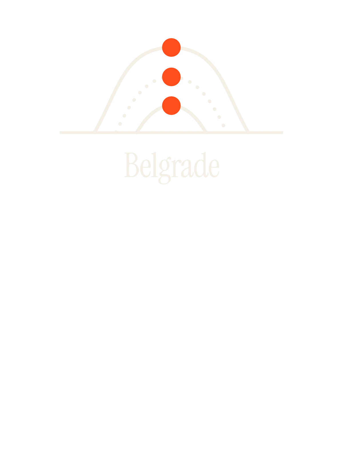 Belgrade, Sun Path: Three Arcs