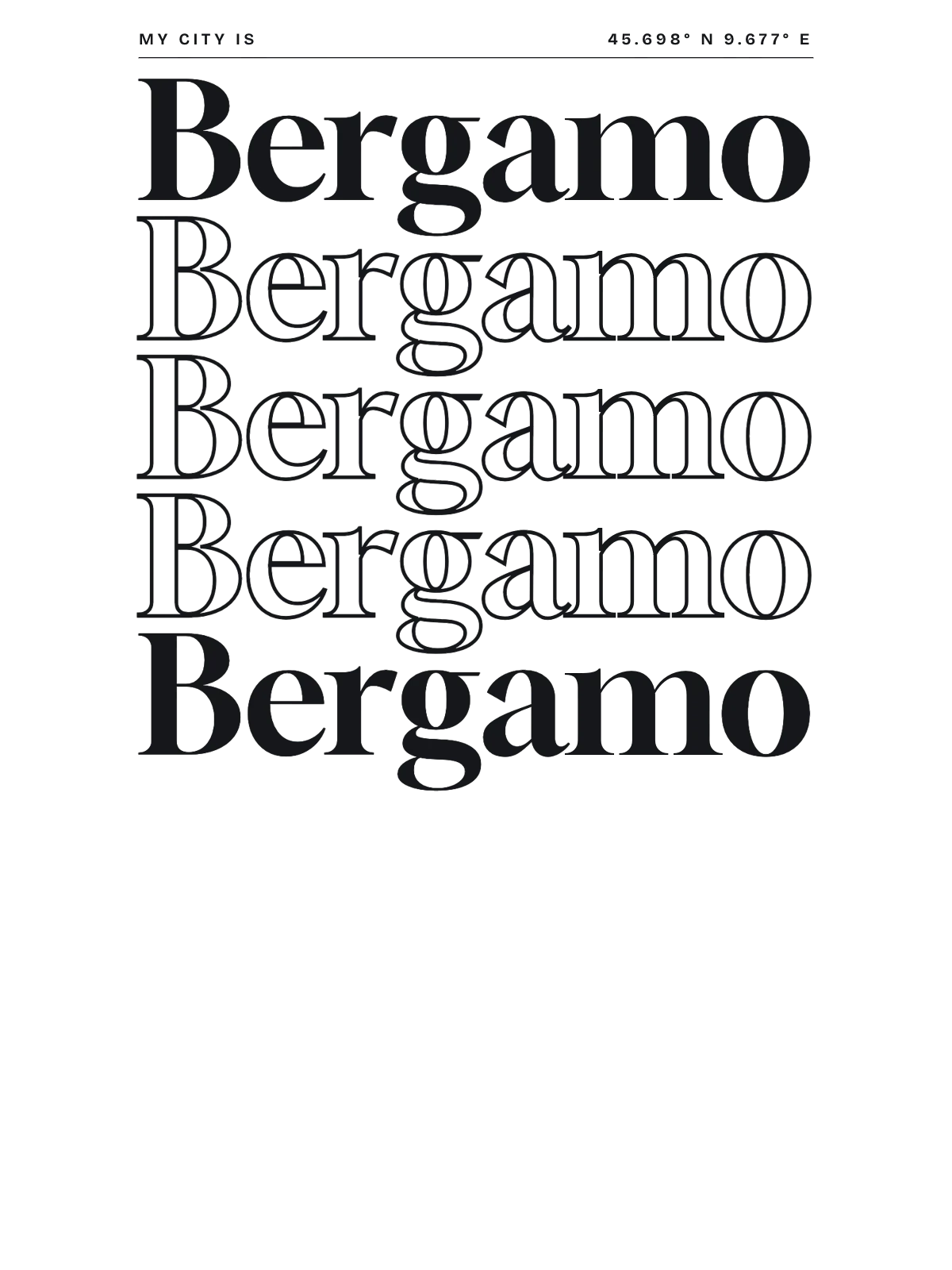 Bergamo, Index: Stack