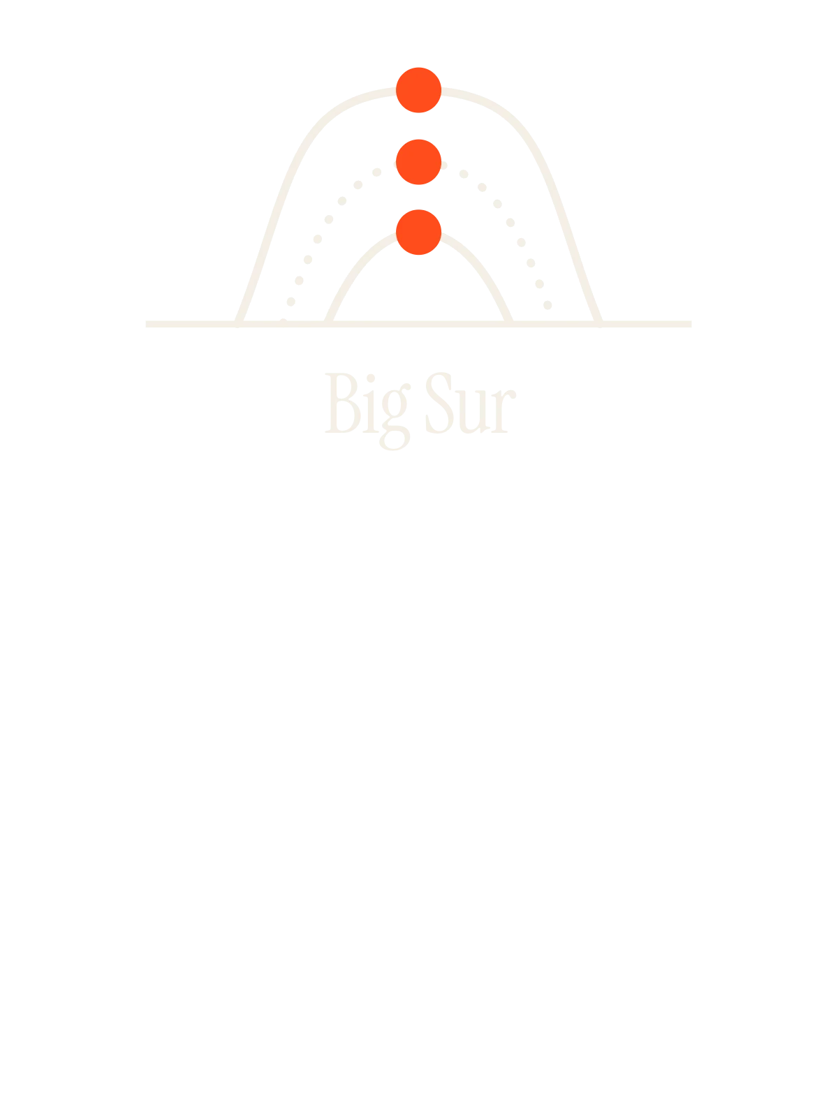 Big Sur, Sun Path: Three Arcs