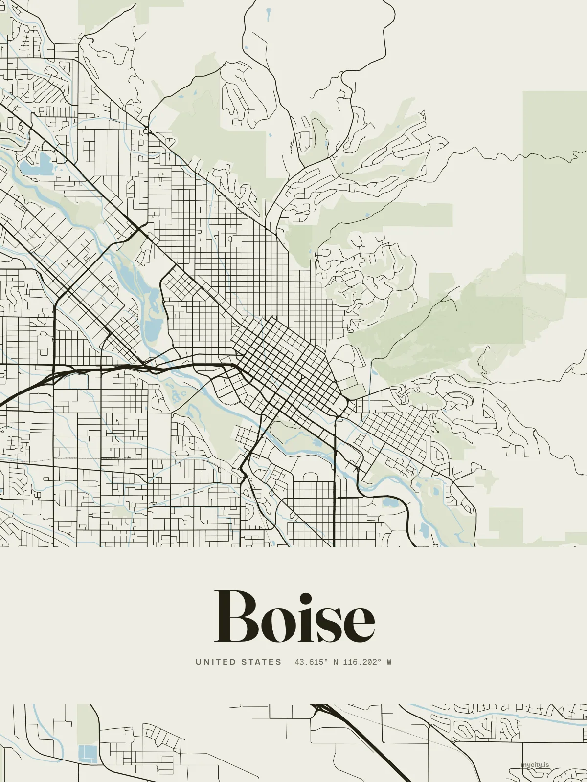 Boise, Ink map