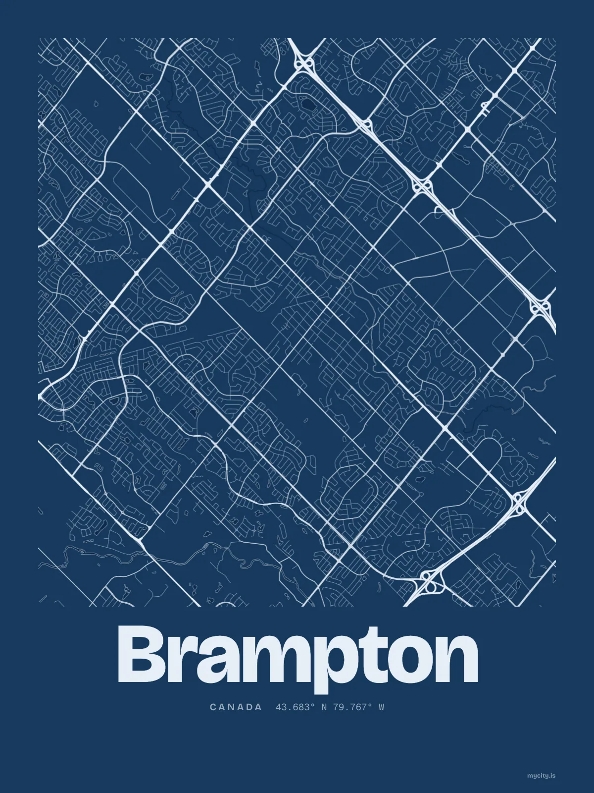 Brampton, Blueprint map