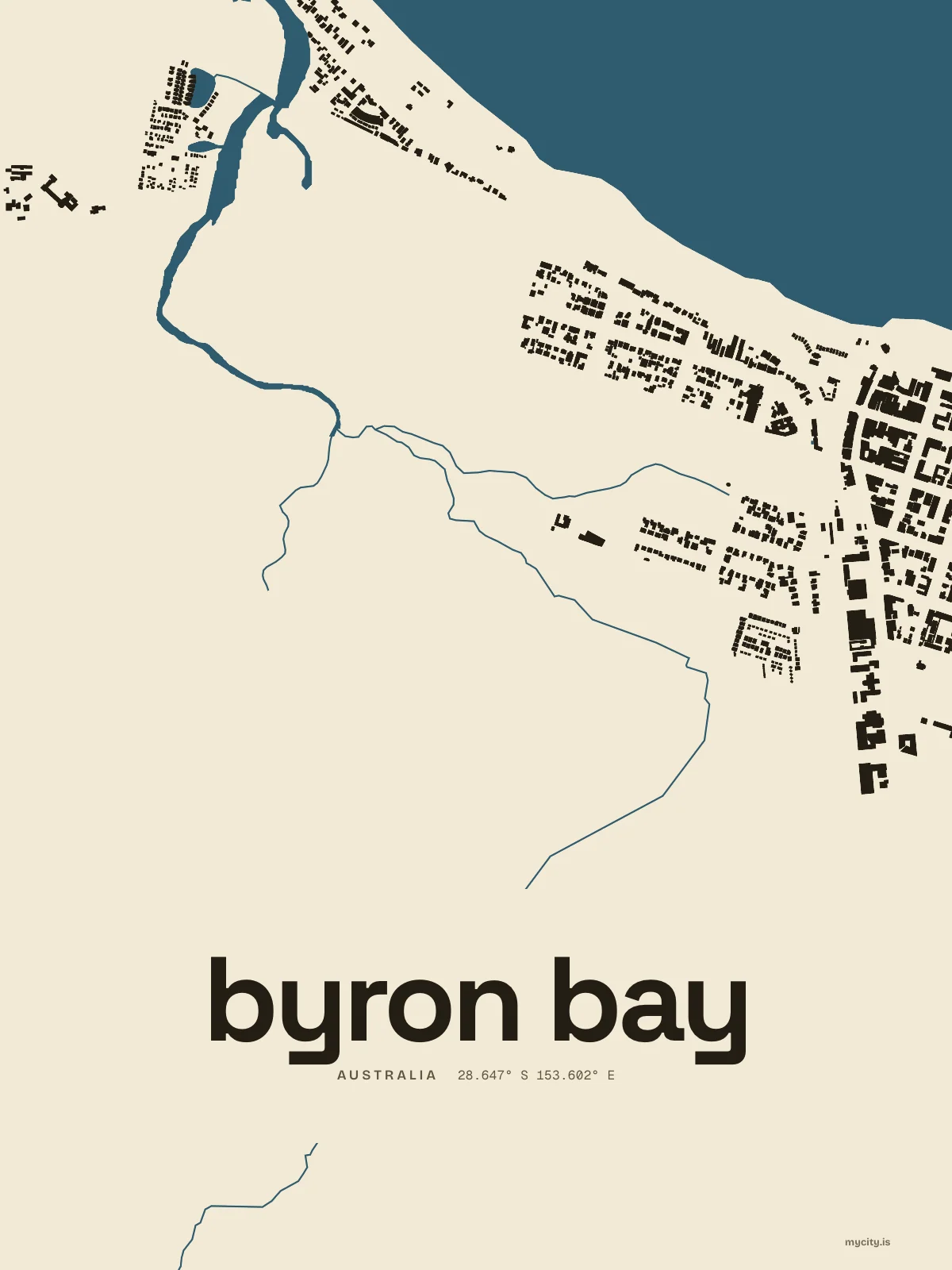 Byron Bay, Figure Ground map