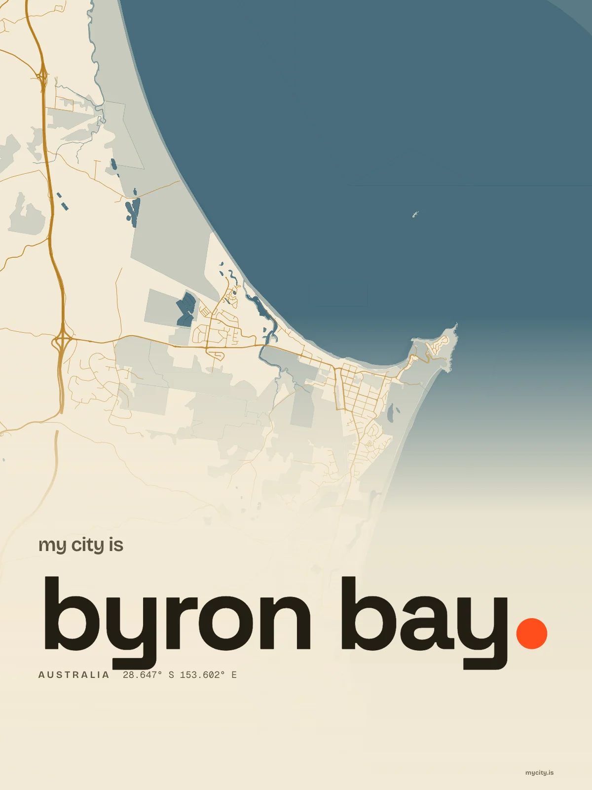 Byron Bay, Riso map