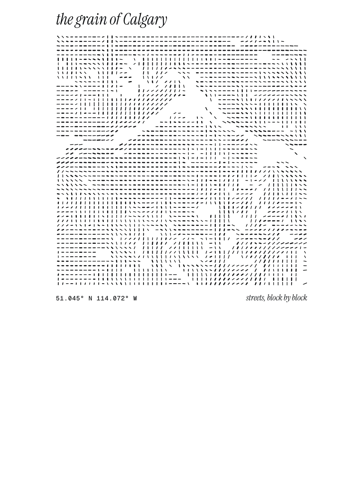 Calgary, Grain: Block by Block