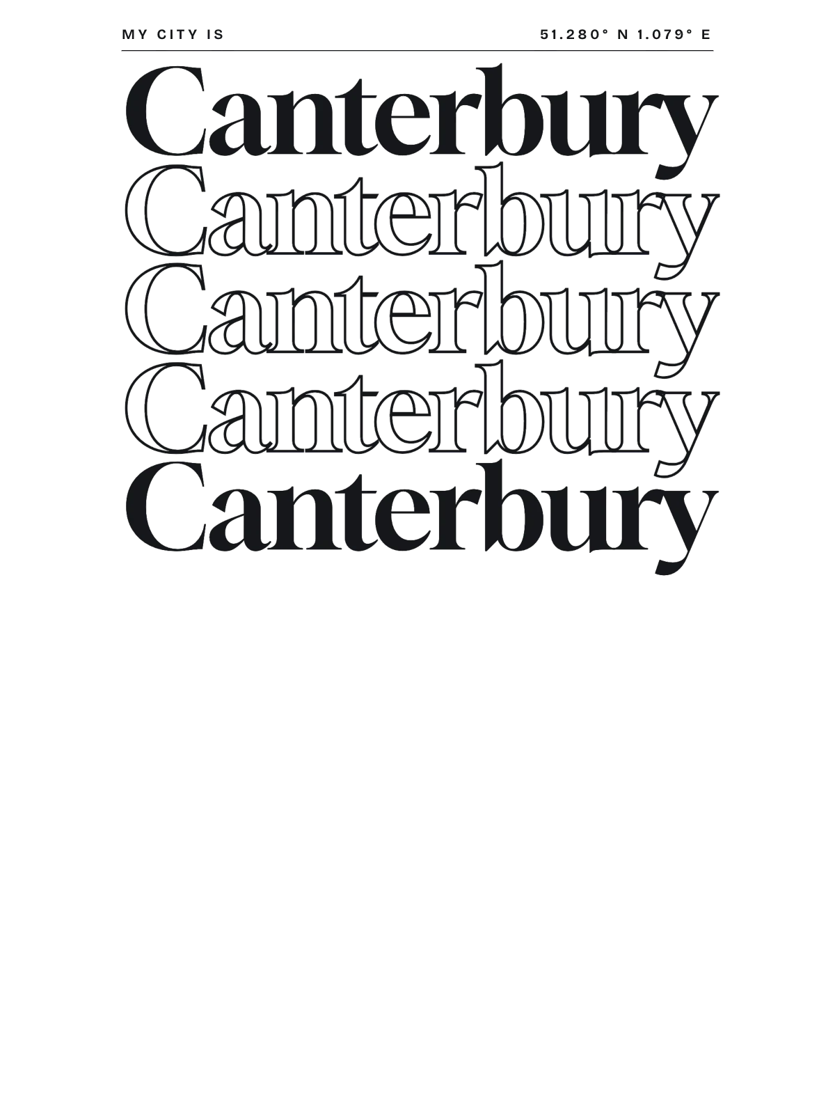 Canterbury, Index: Stack