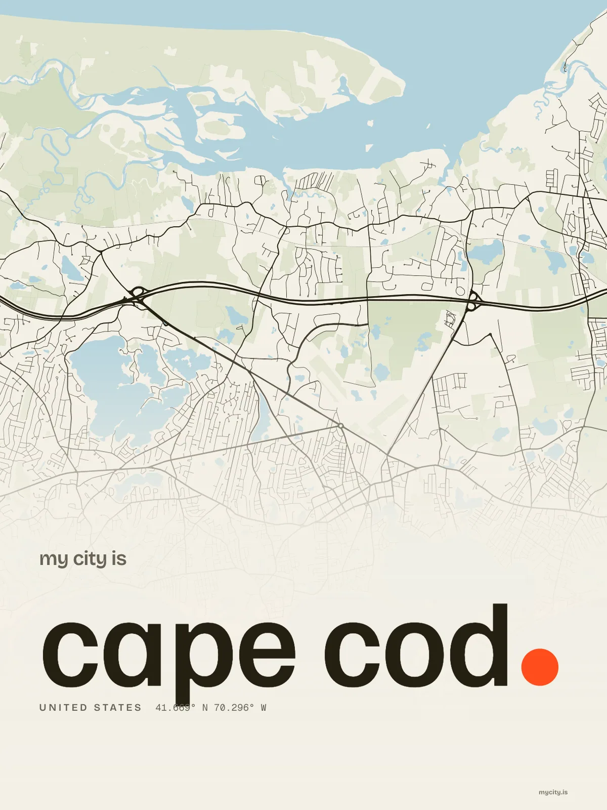 Cape Cod, Ink map