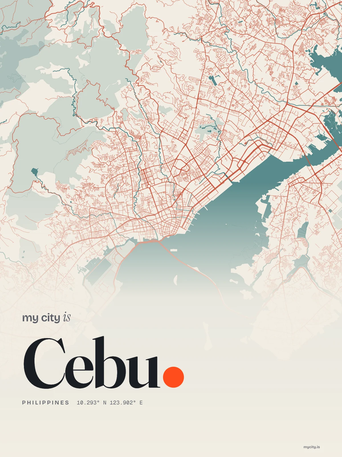 Cebu, Riso map