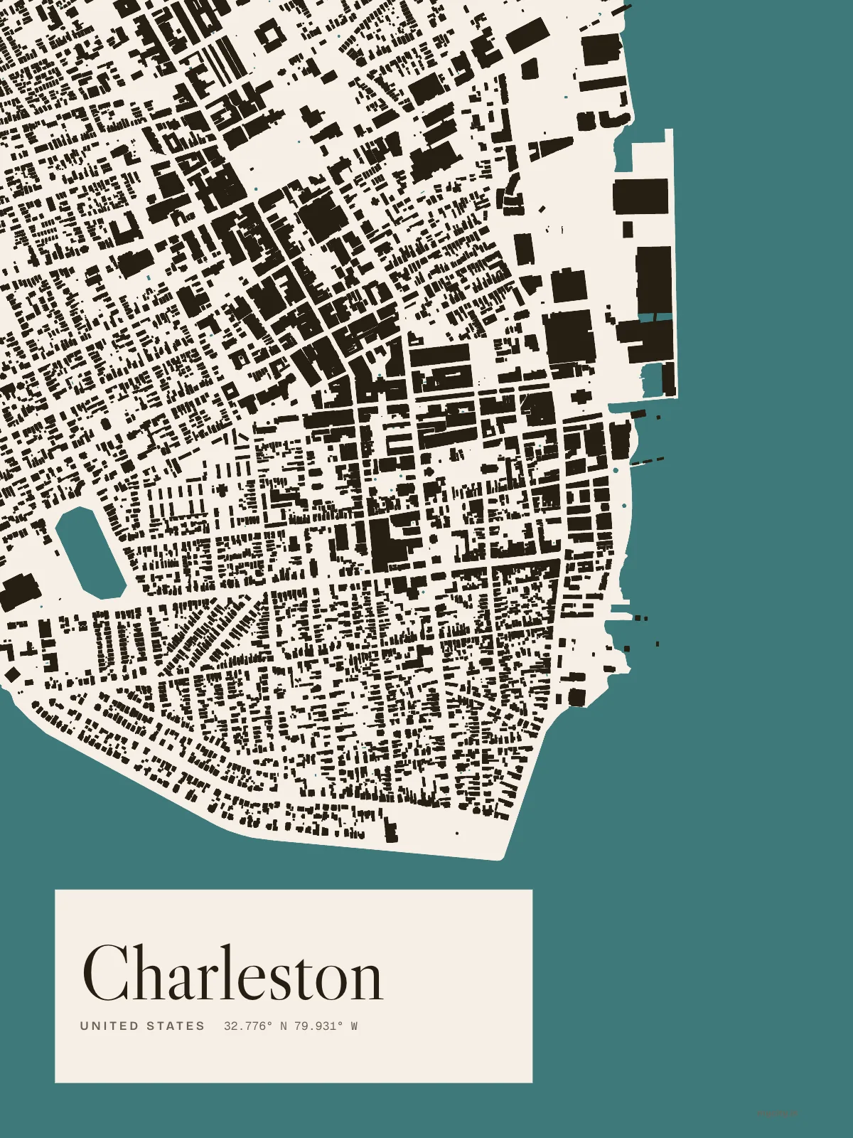 Charleston, Figure Ground map