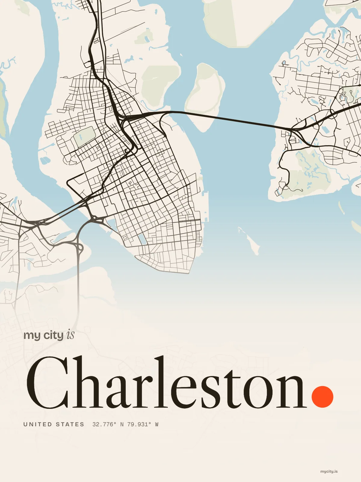 Charleston, Ink map