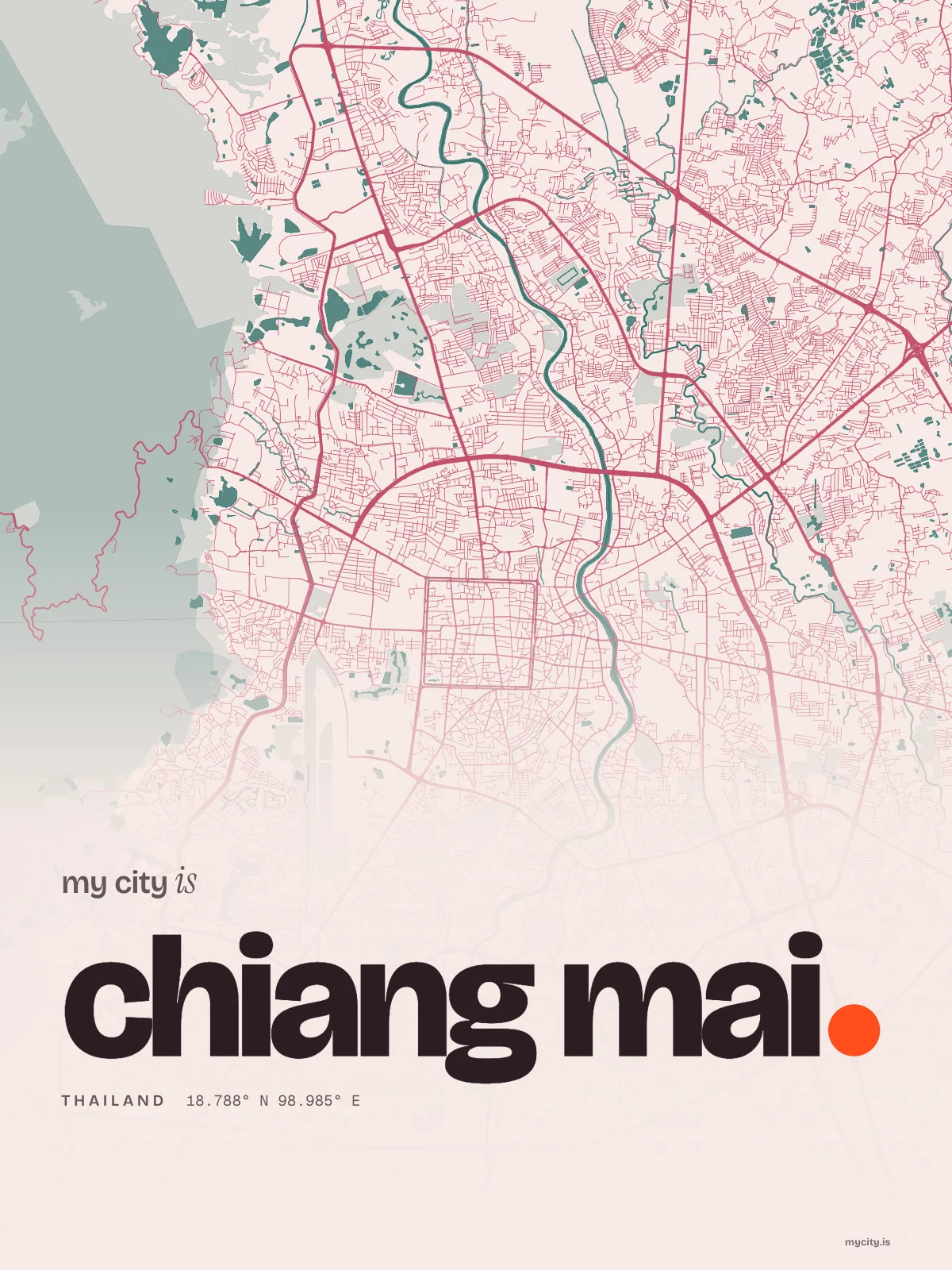 Chiang Mai, Riso map