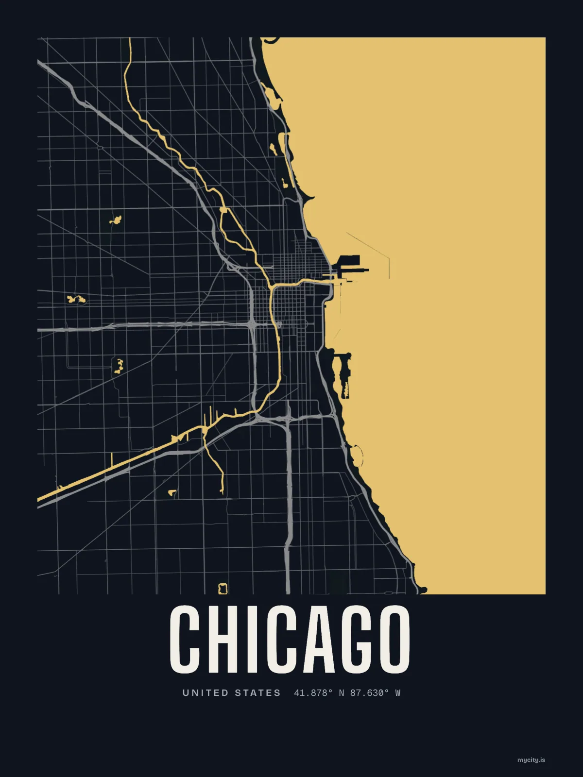 Chicago, Waterline map