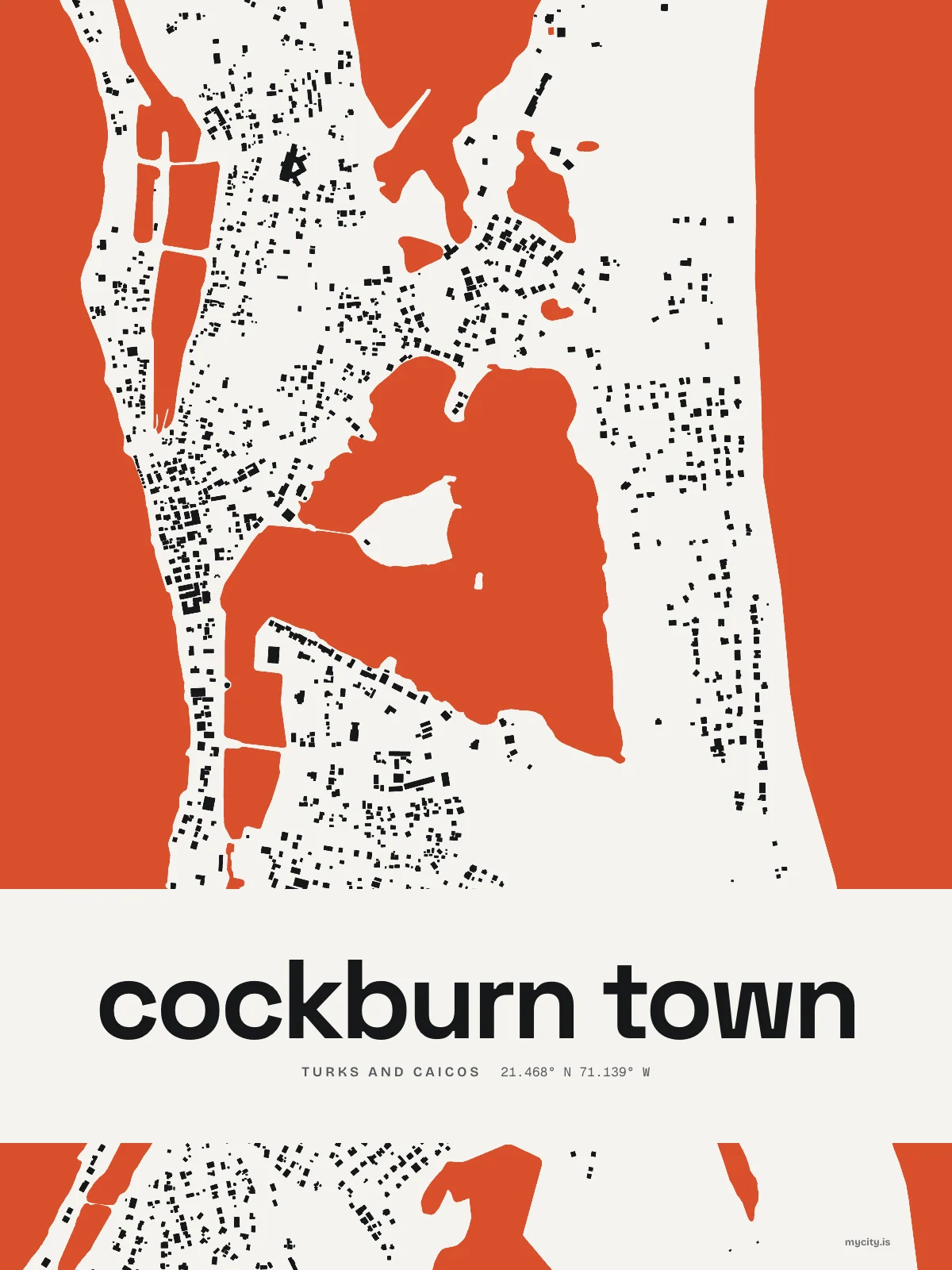 Cockburn Town, Figure Ground map