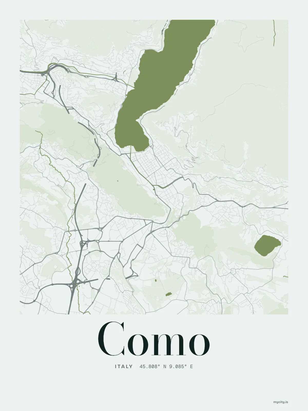 Como map print