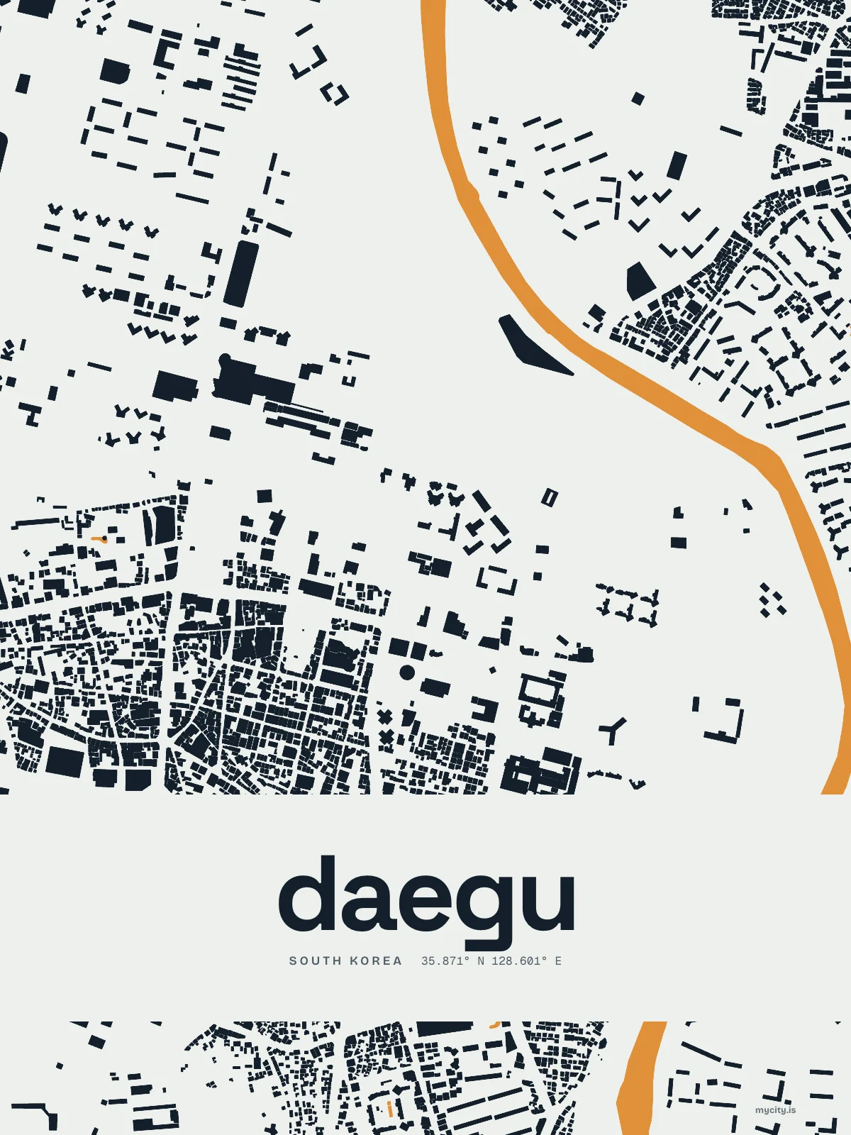 Daegu, Figure Ground map