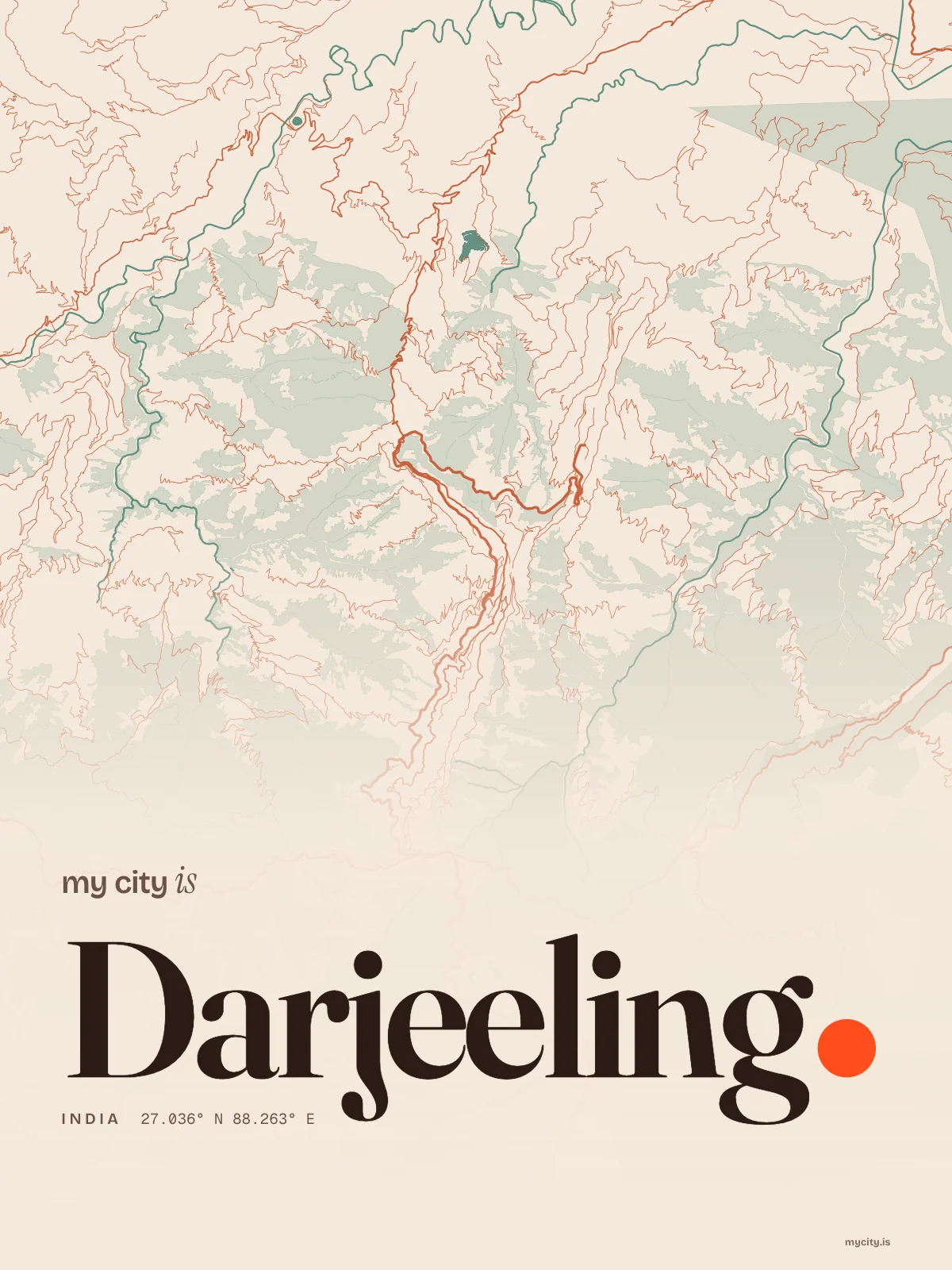 Darjeeling, Riso map
