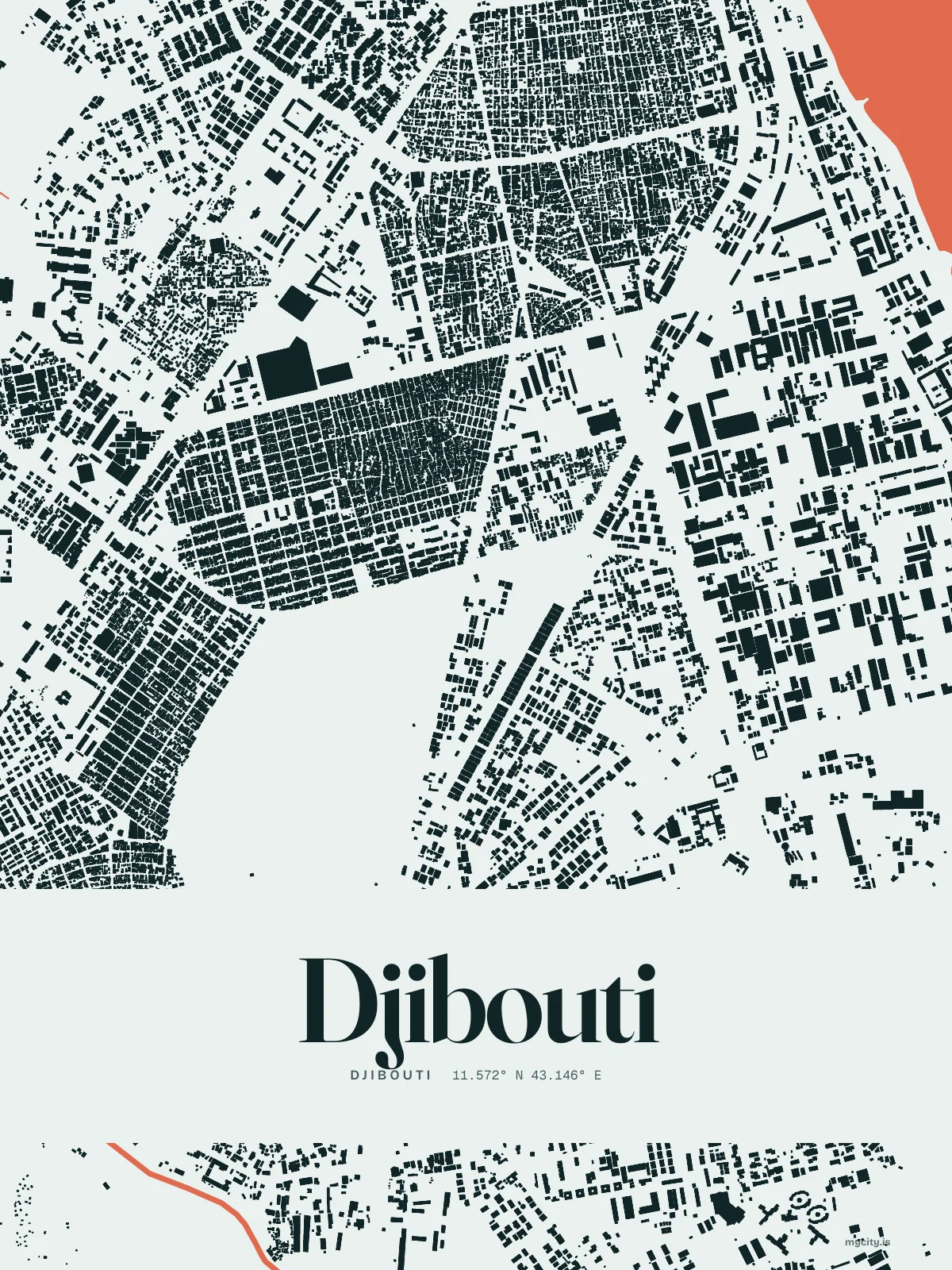 Djibouti, Figure Ground map