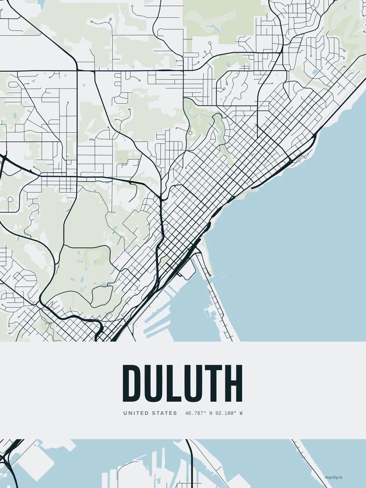 Duluth, Ink map