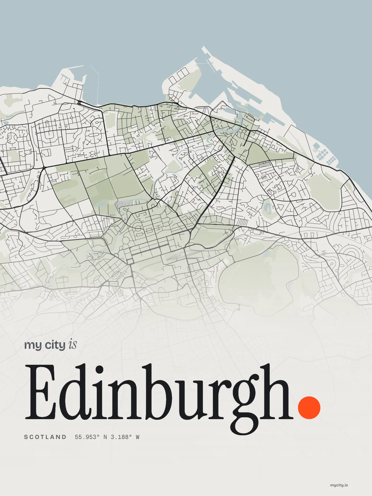 Edinburgh, Ink map