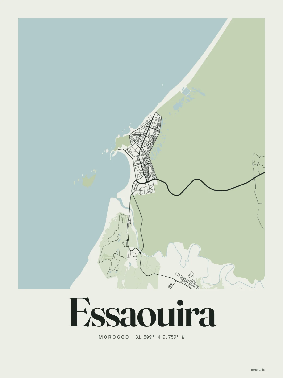 Essaouira map print