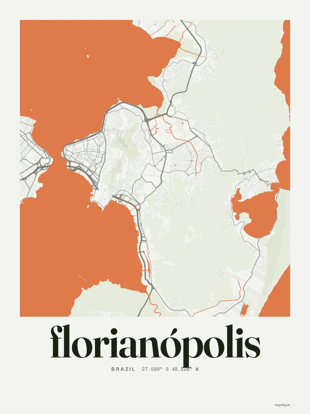 Florianópolis map print