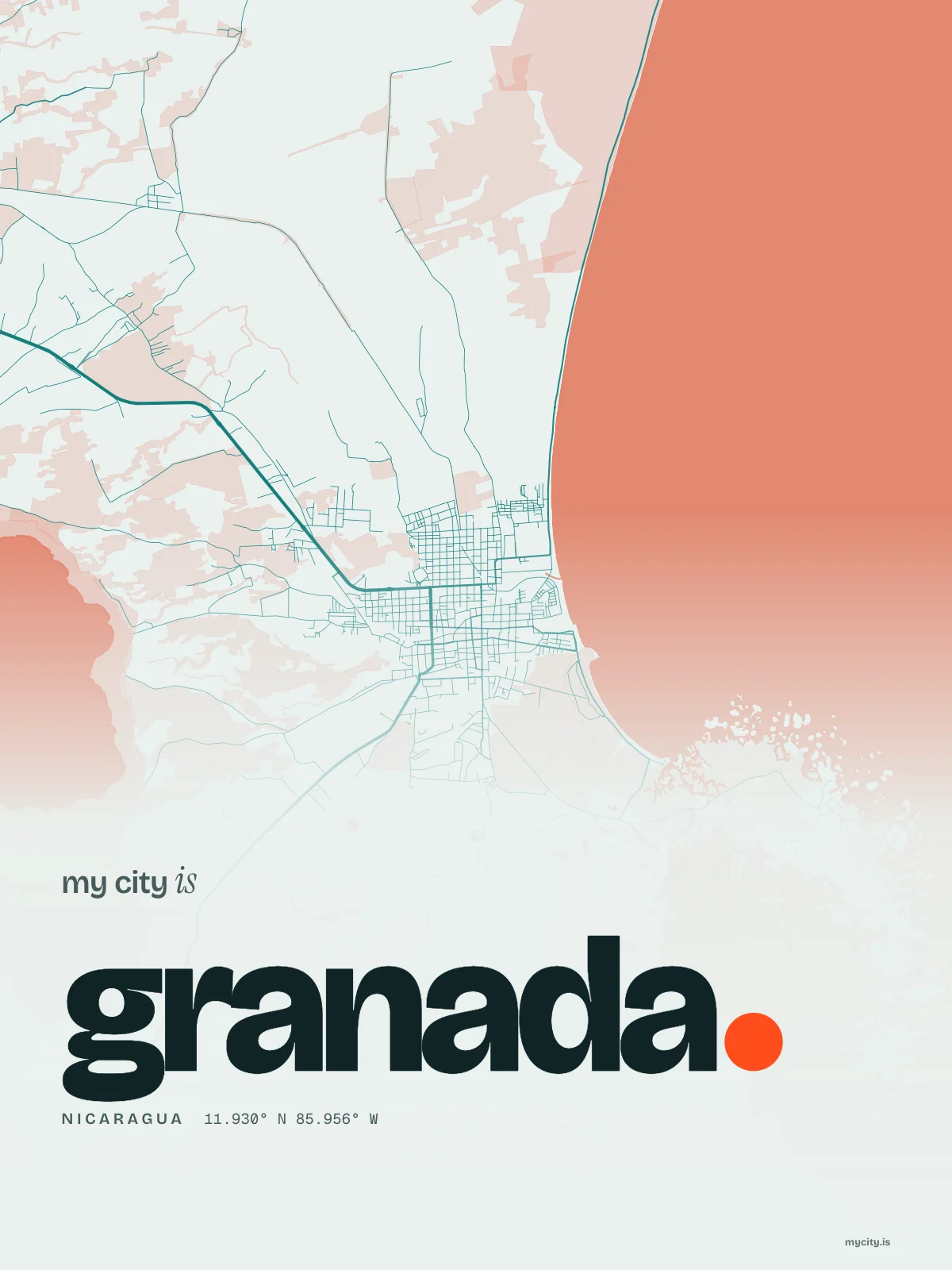 Granada, Nicaragua, Riso map