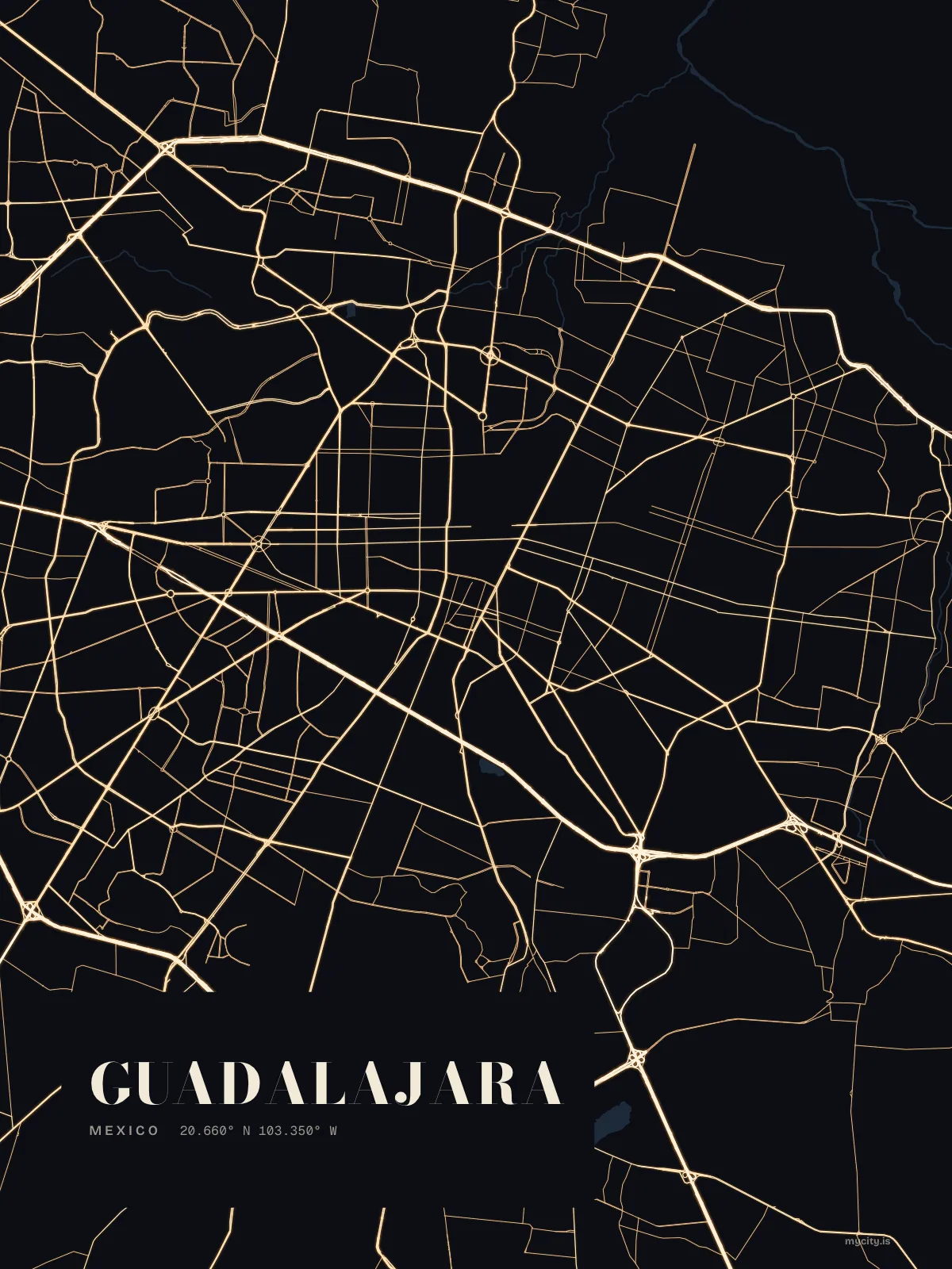Guadalajara, Night Shift map