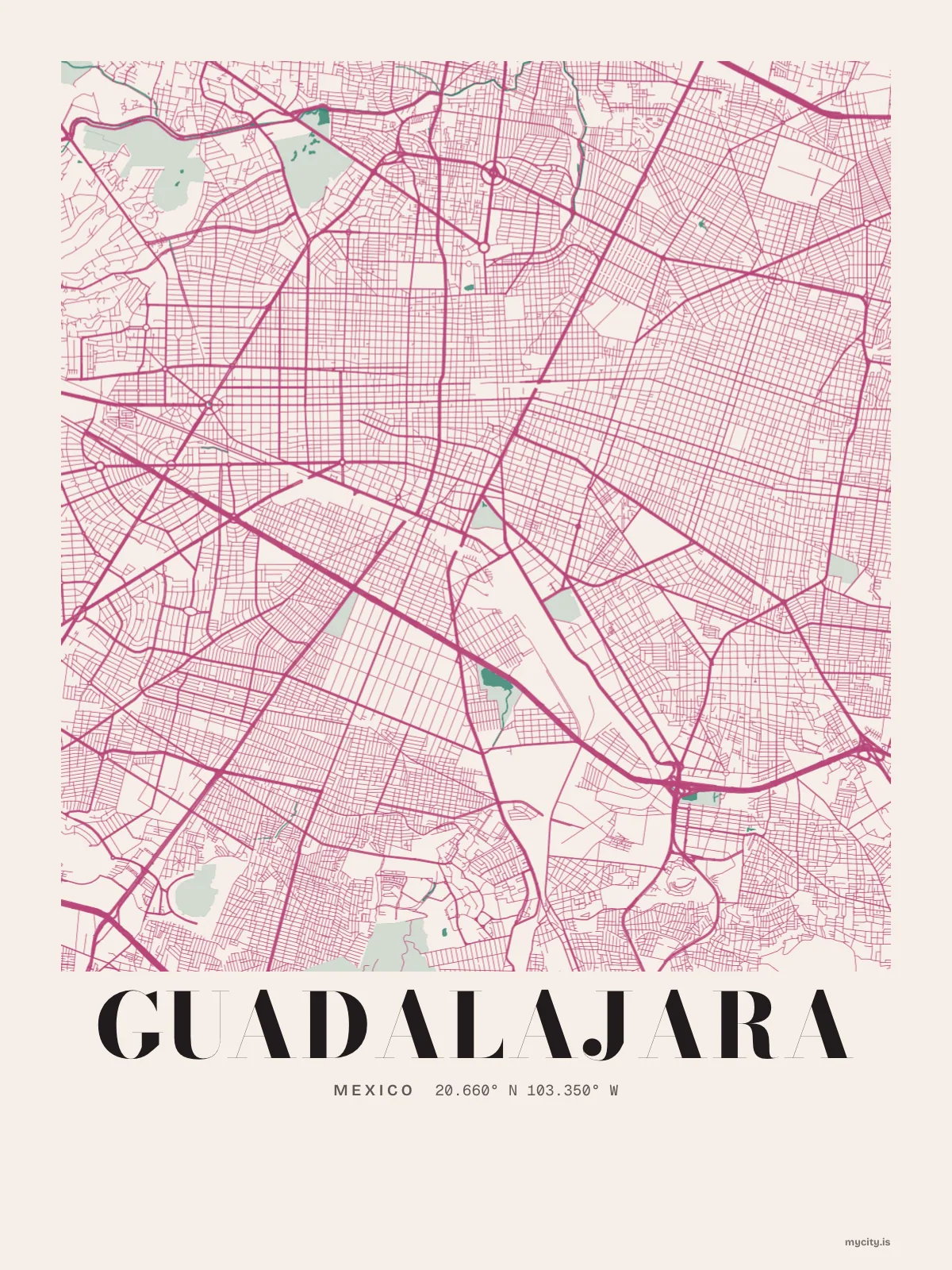 Guadalajara, Riso map
