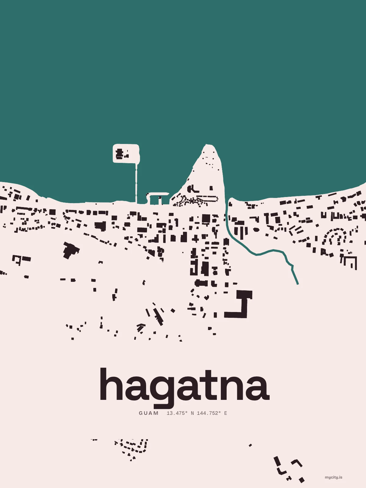 Hagatna, Figure Ground map