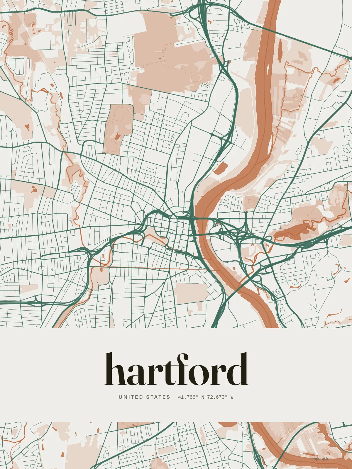 Hartford, Riso map