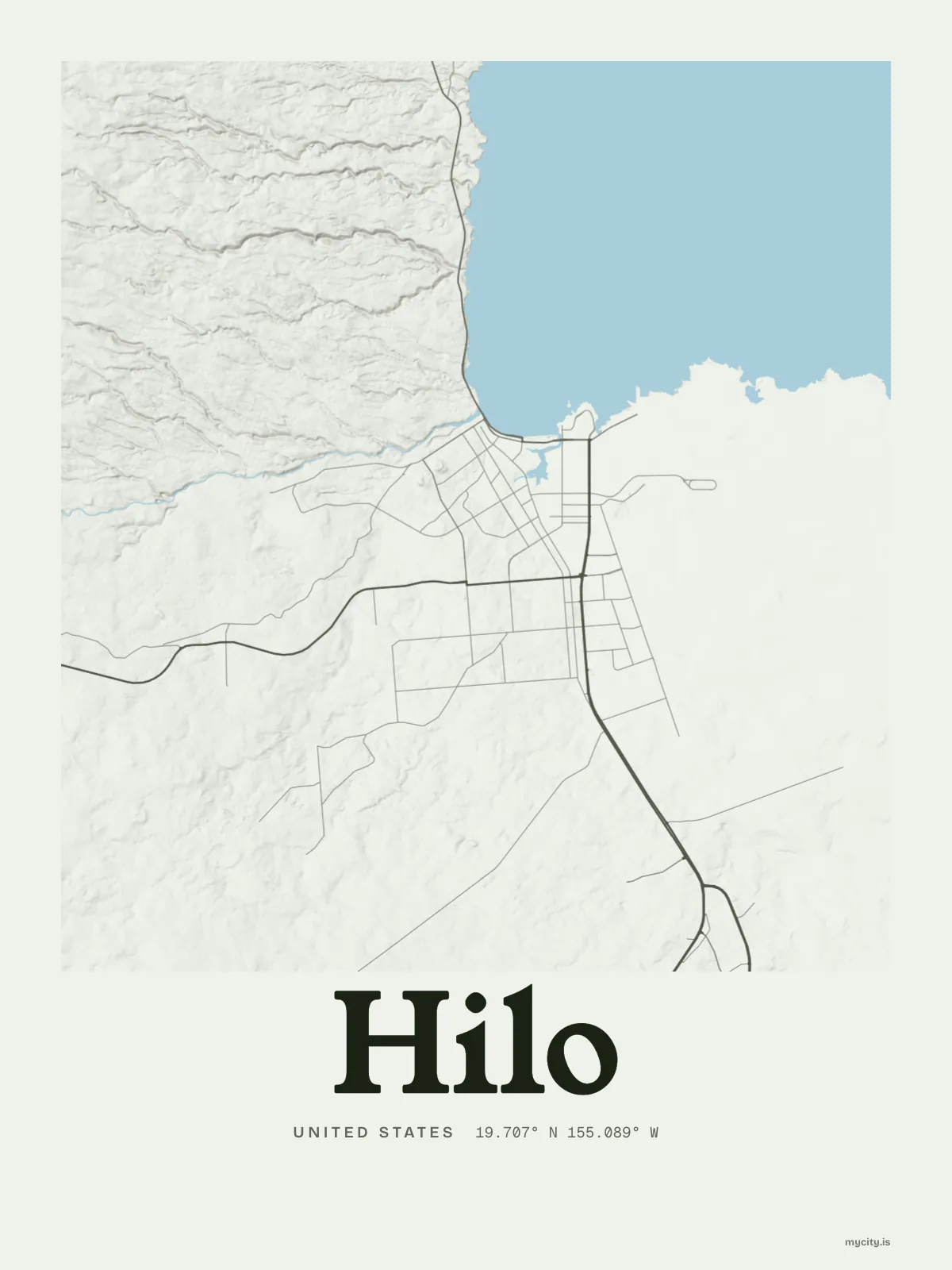 Hilo map print