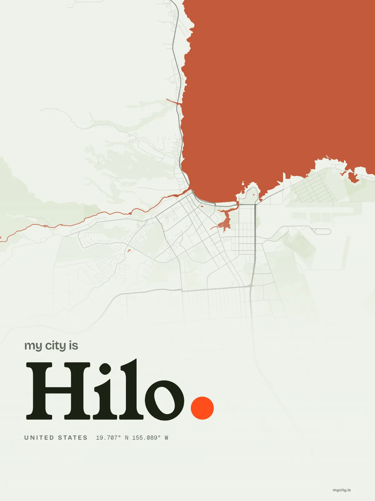 Hilo, Waterline map