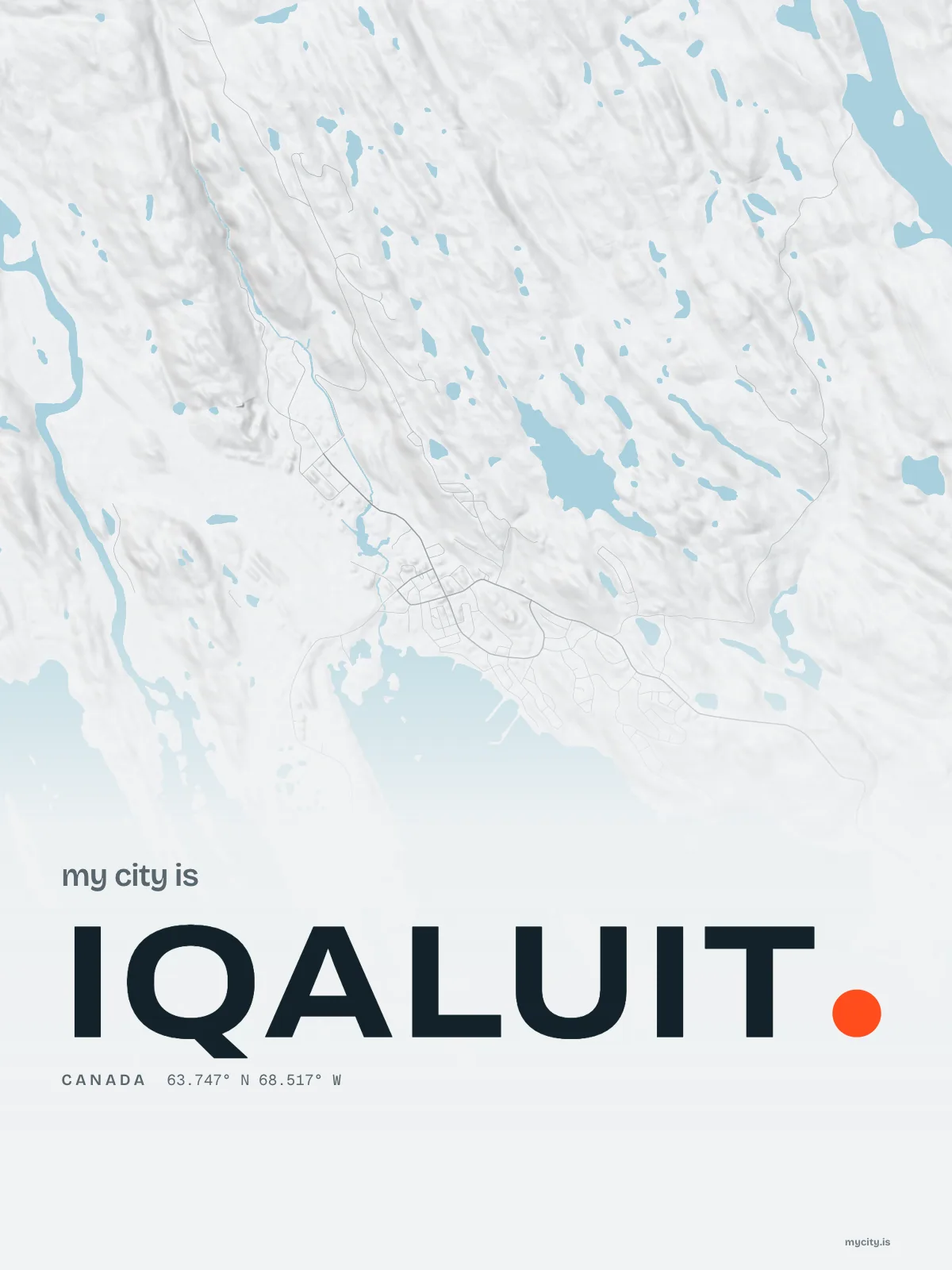 Iqaluit, Relief map