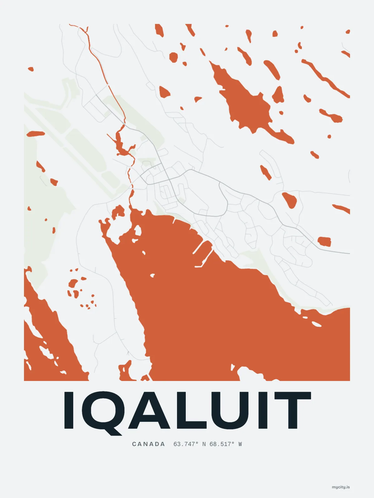 Iqaluit map print