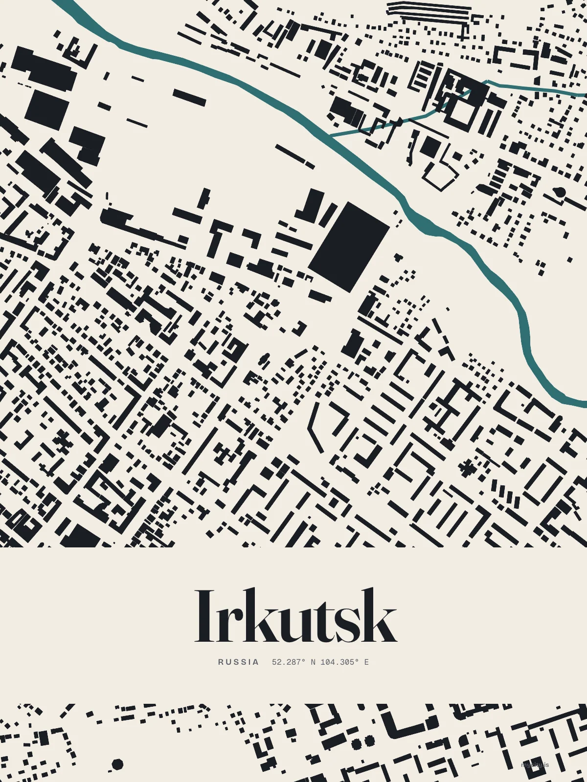 Irkutsk, Figure Ground map