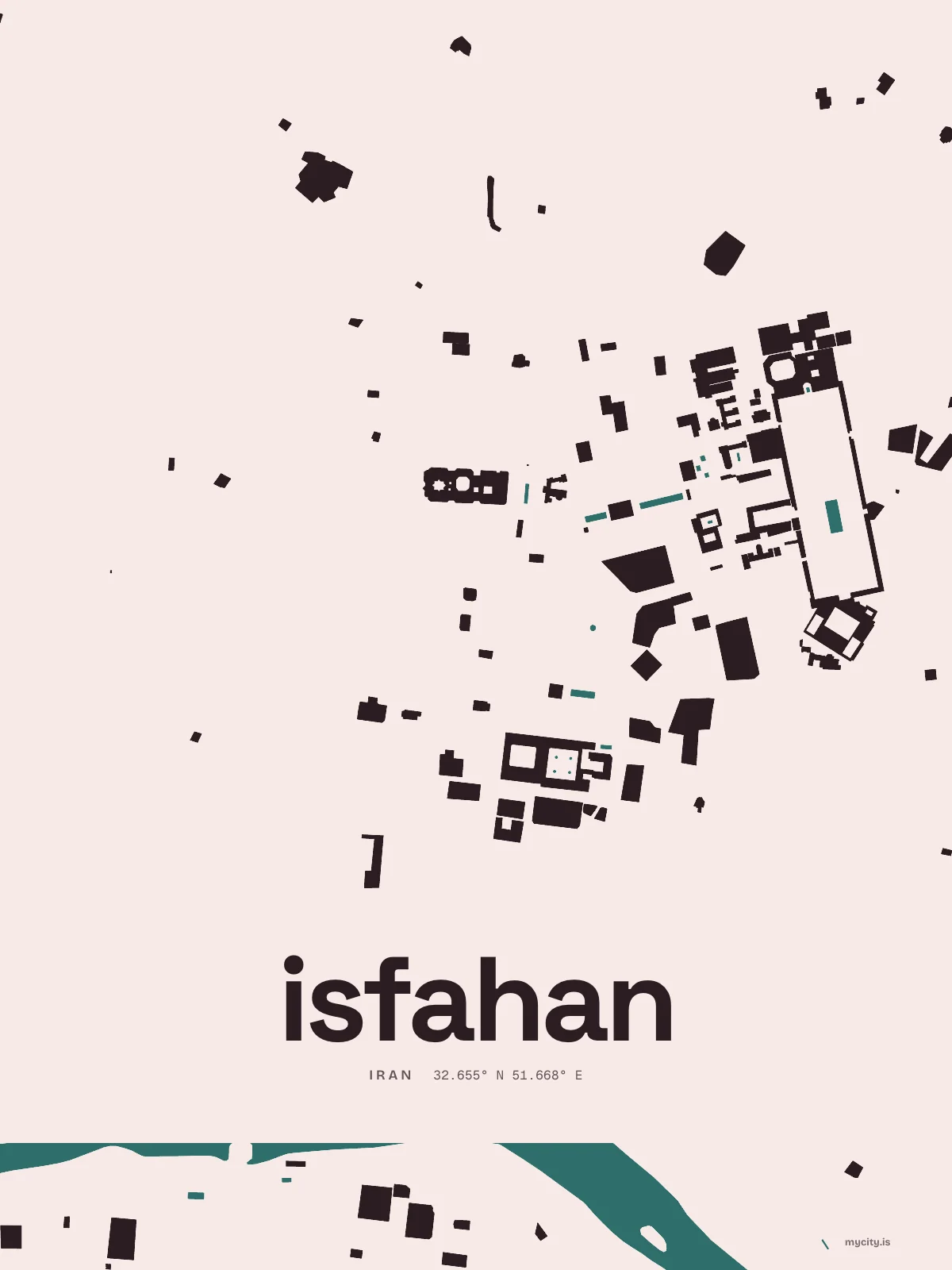 Isfahan, Figure Ground map