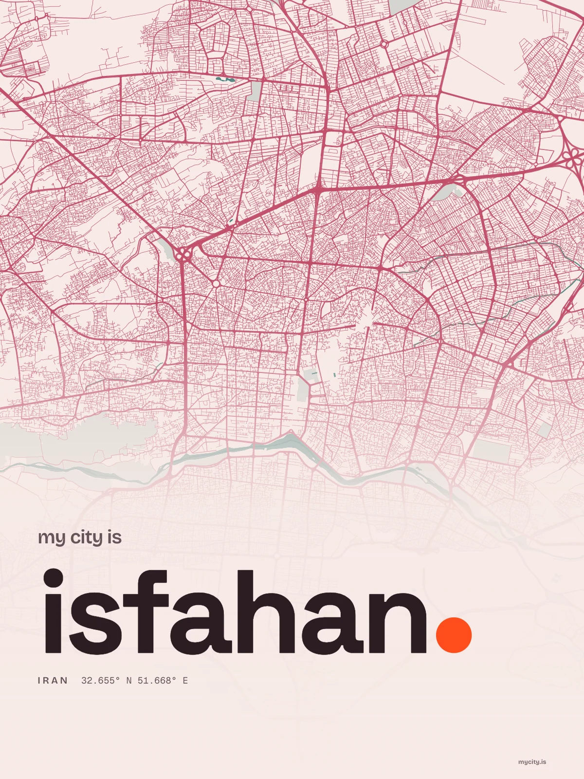 Isfahan, Riso map
